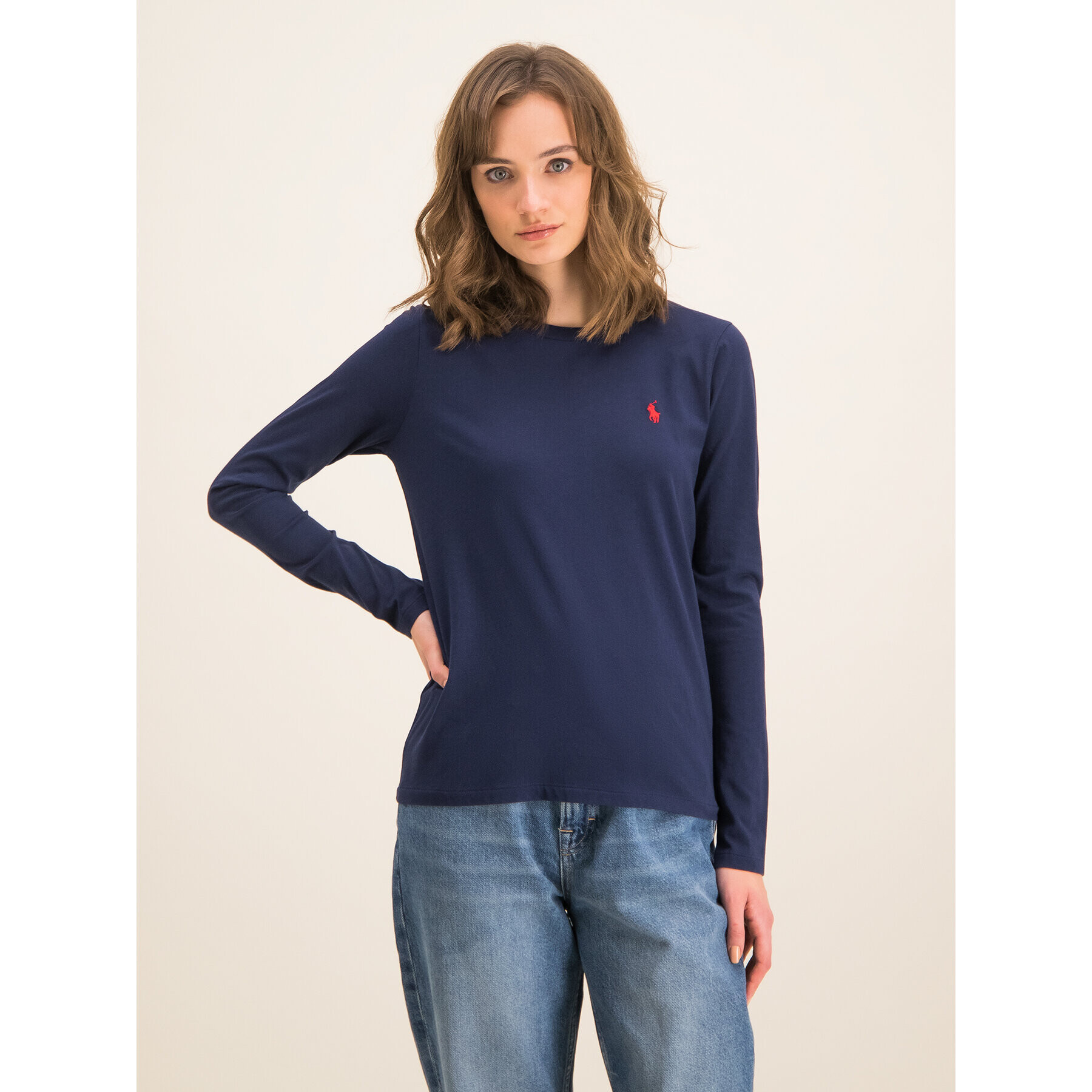Polo Ralph Lauren Блуза 211757946 Тъмносин Regular Fit - Pepit.bg