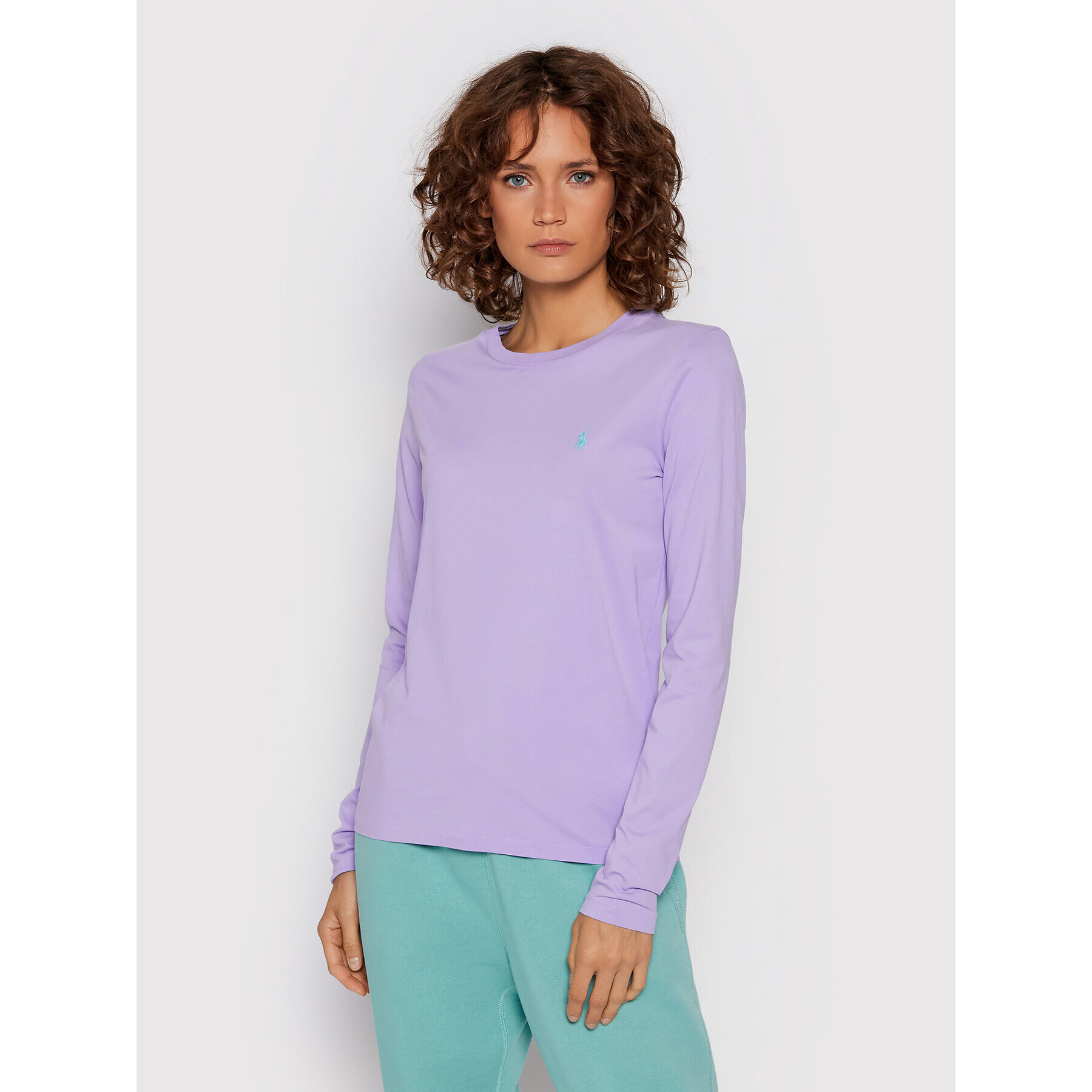Polo Ralph Lauren Блуза 211847074003 Виолетов Regular Fit - Pepit.bg