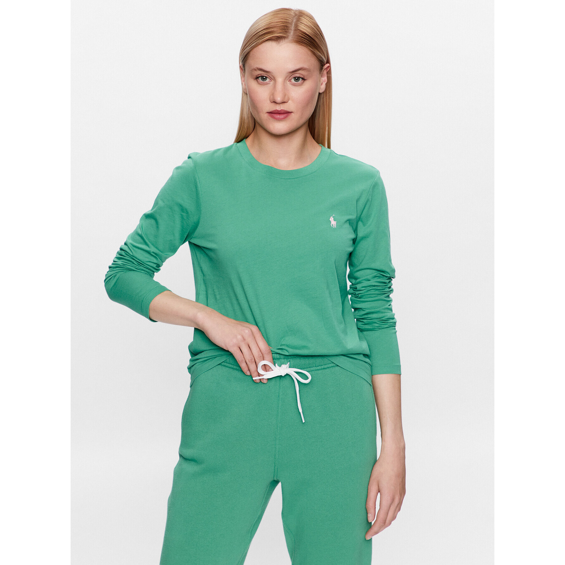Polo Ralph Lauren Блуза 211898699011 Зелен Regular Fit - Pepit.bg