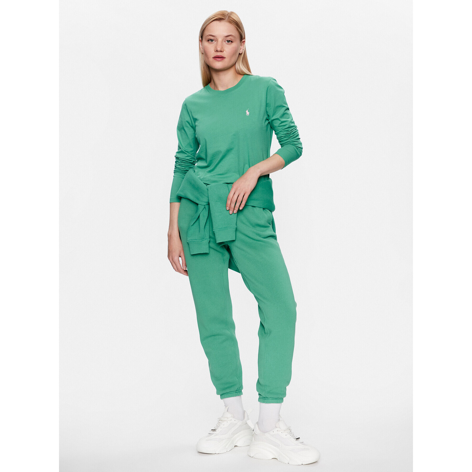 Polo Ralph Lauren Блуза 211898699011 Зелен Regular Fit - Pepit.bg
