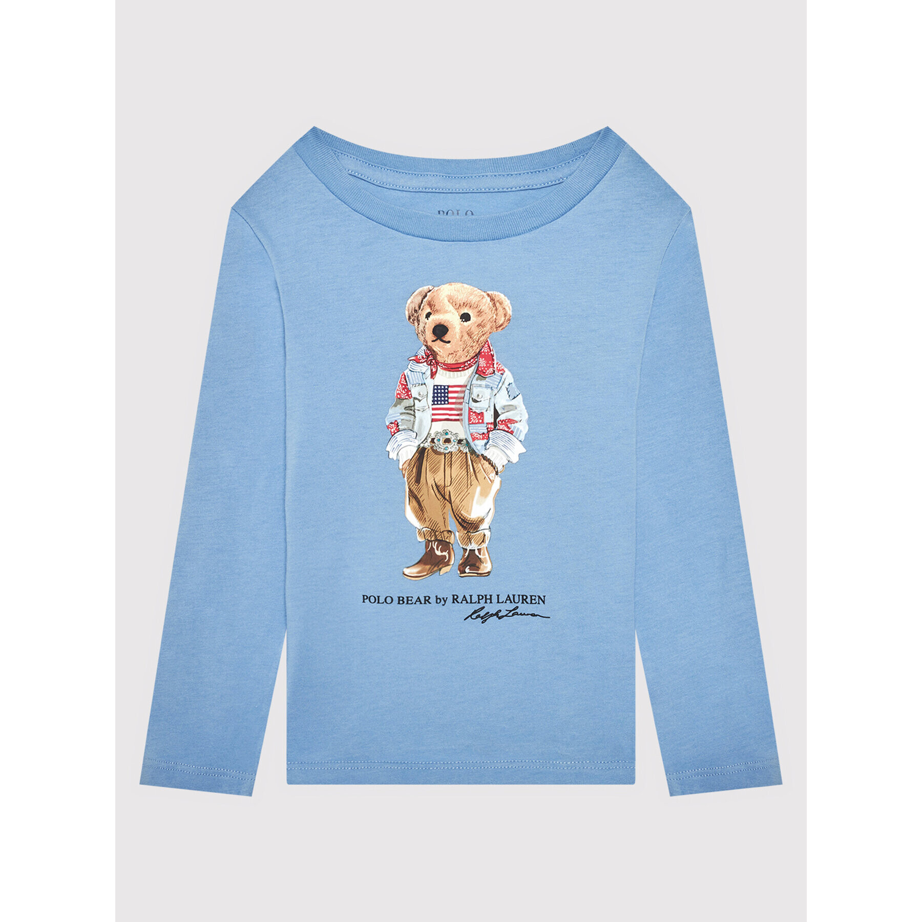 Polo Ralph Lauren Блуза Bear 311854212002 Син Regular Fit - Pepit.bg