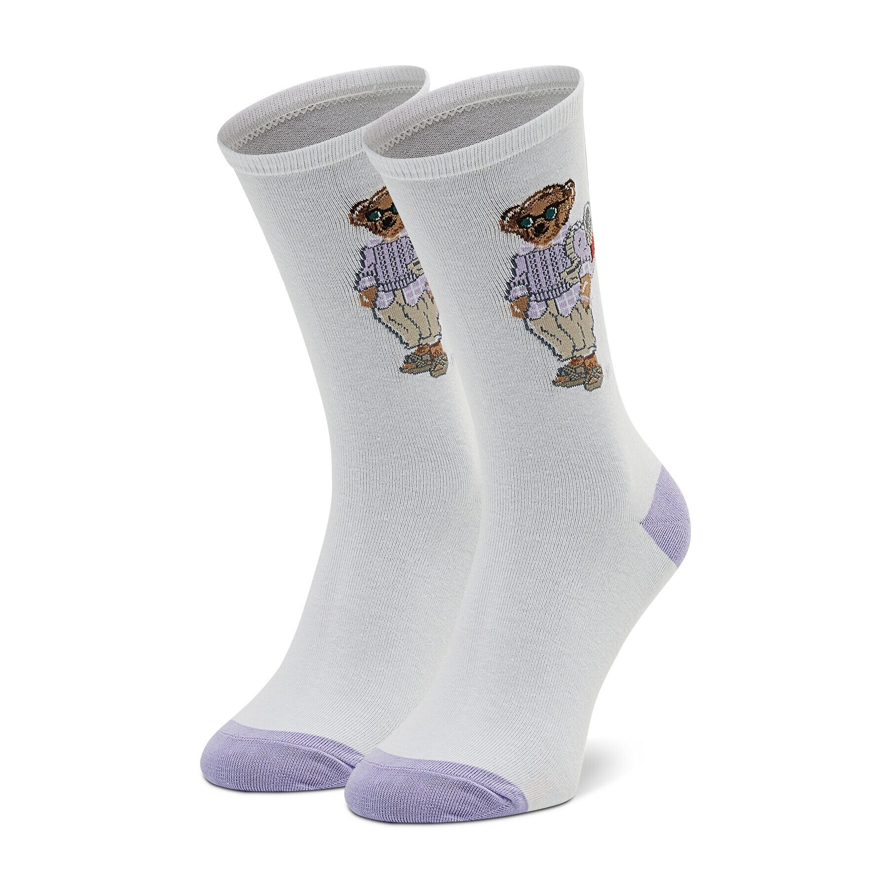 Polo Ralph Lauren Чорапи дълги дамски 455873523001 Бял - Pepit.bg