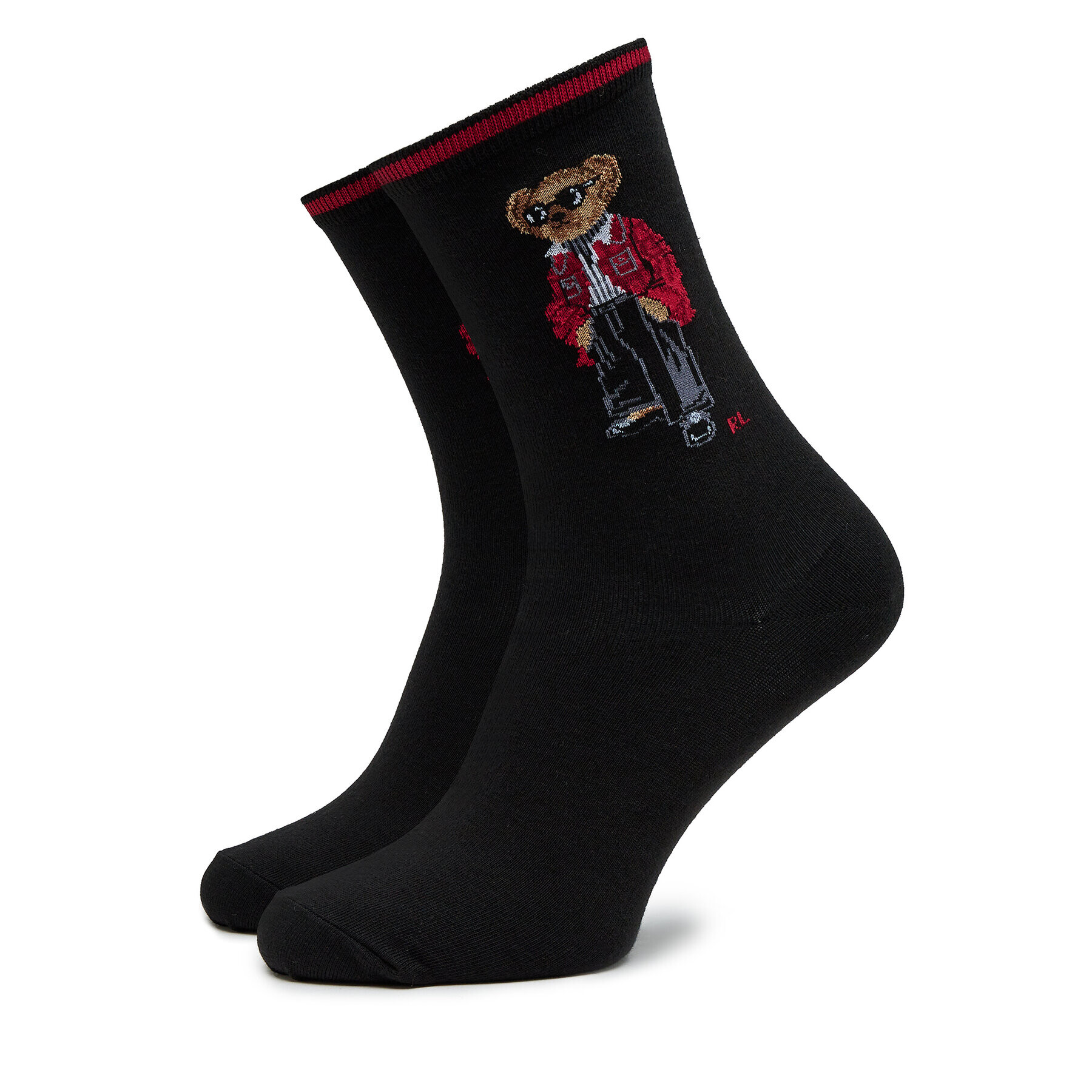 Polo Ralph Lauren Чорапи дълги дамски 455923572001 Черен - Pepit.bg