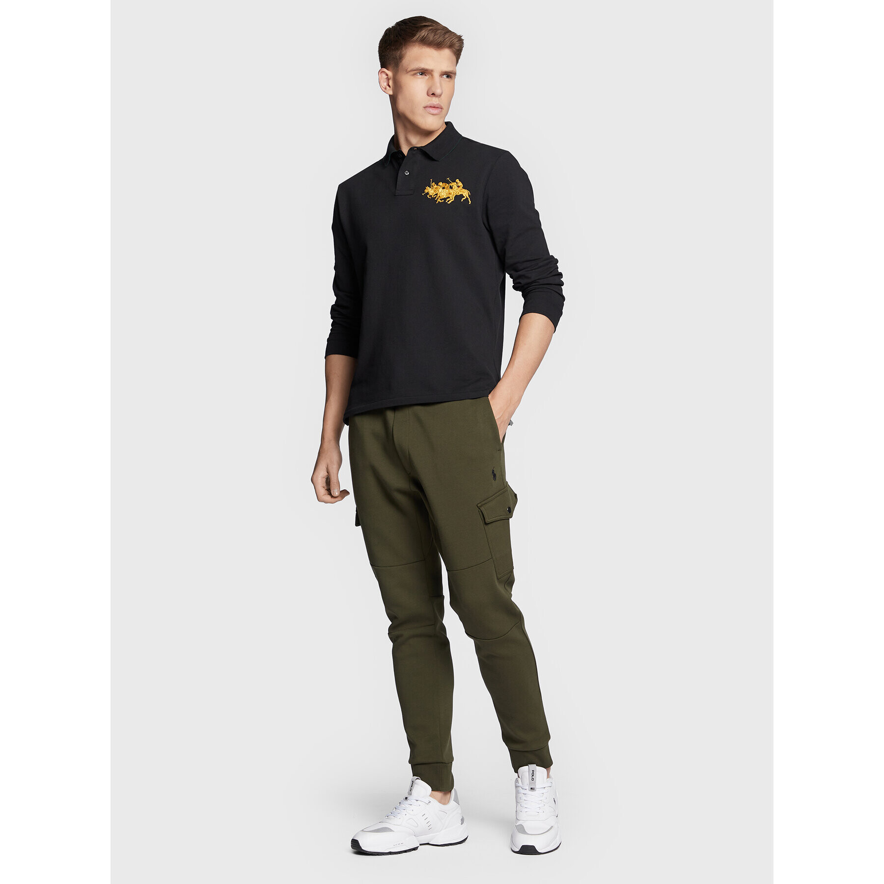 Polo Ralph Lauren Долнище анцуг 710881522001 Зелен Regular Fit - Pepit.bg