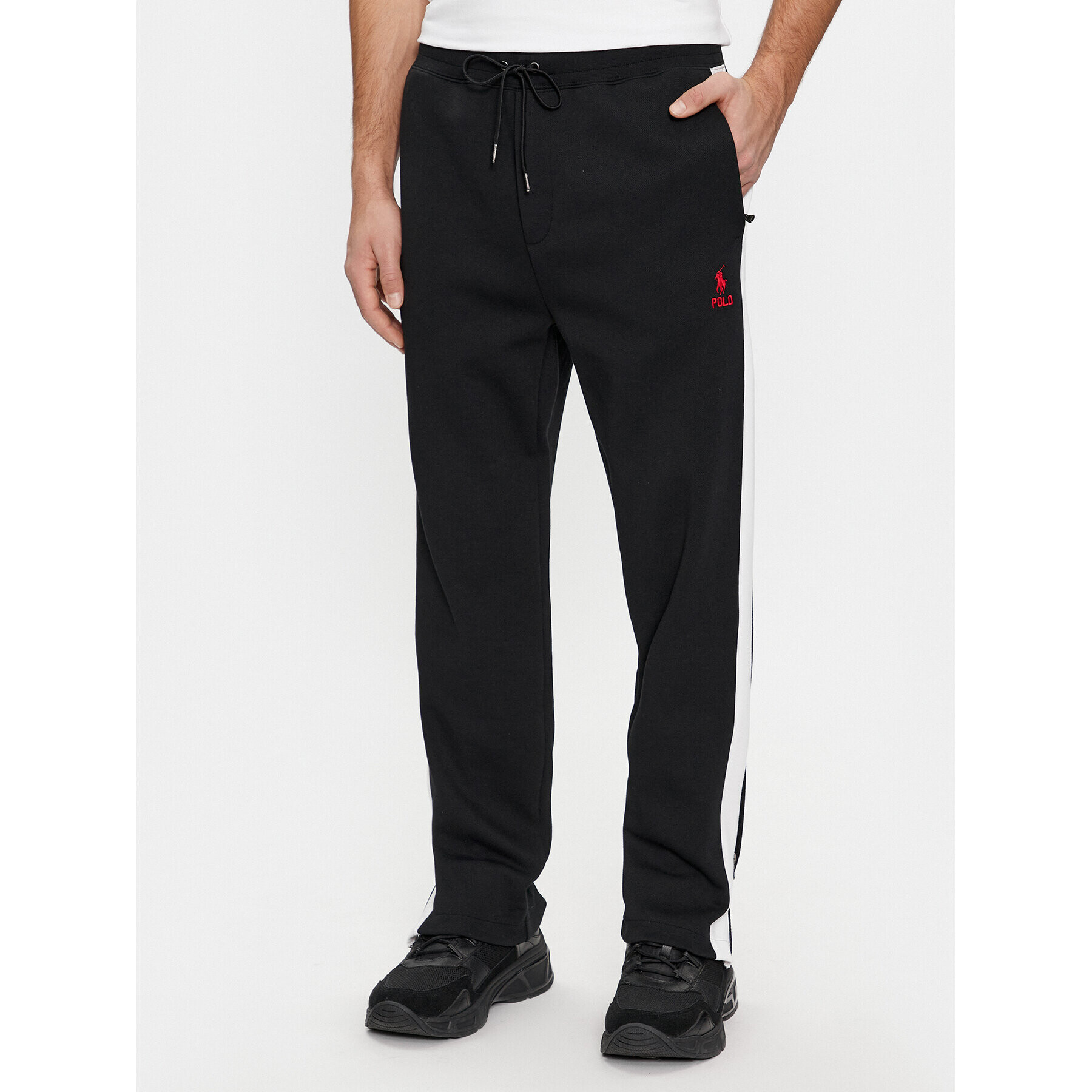 Polo Ralph Lauren Долнище анцуг 710926505002 Черен Regular Fit - Pepit.bg