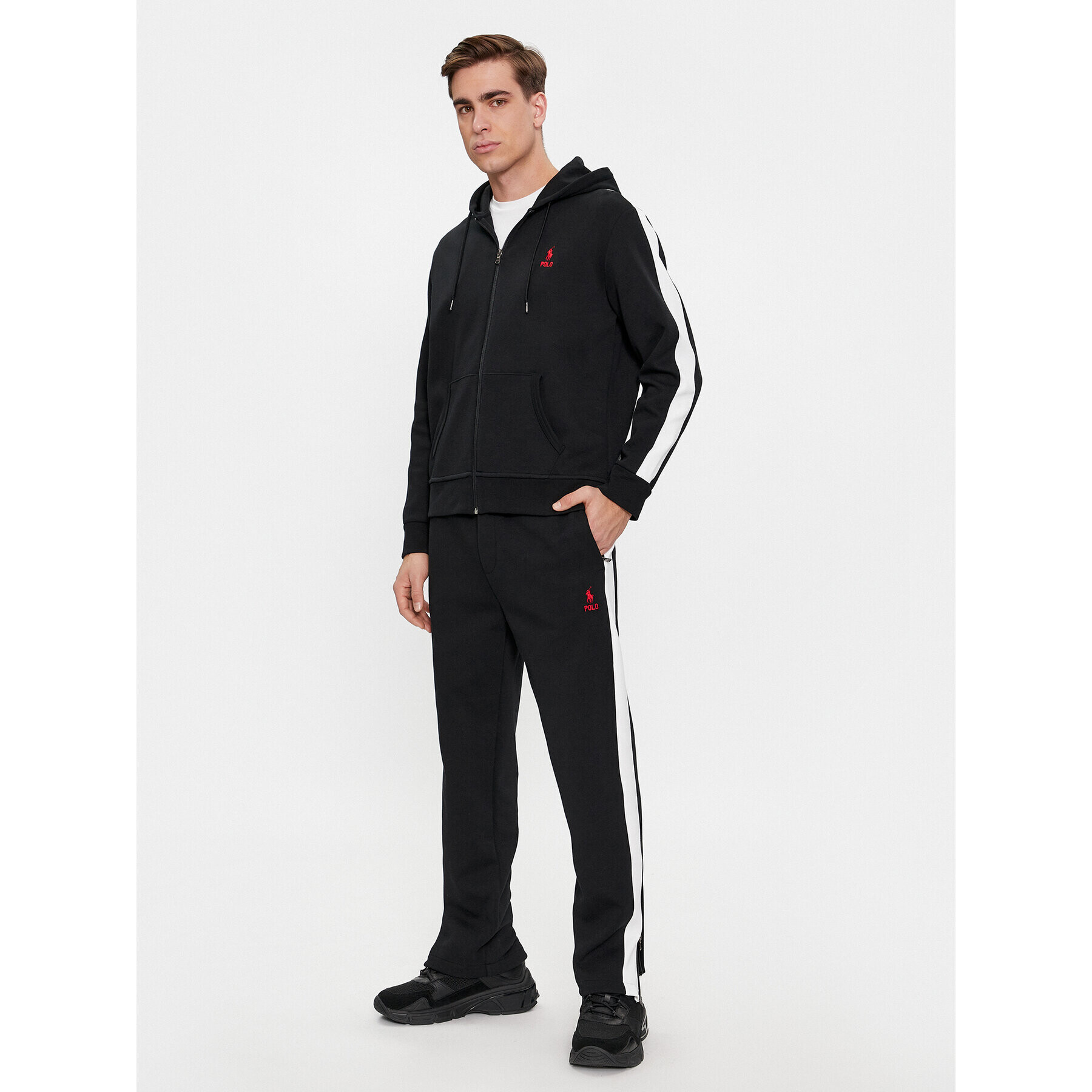 Polo Ralph Lauren Долнище анцуг 710926505002 Черен Regular Fit - Pepit.bg