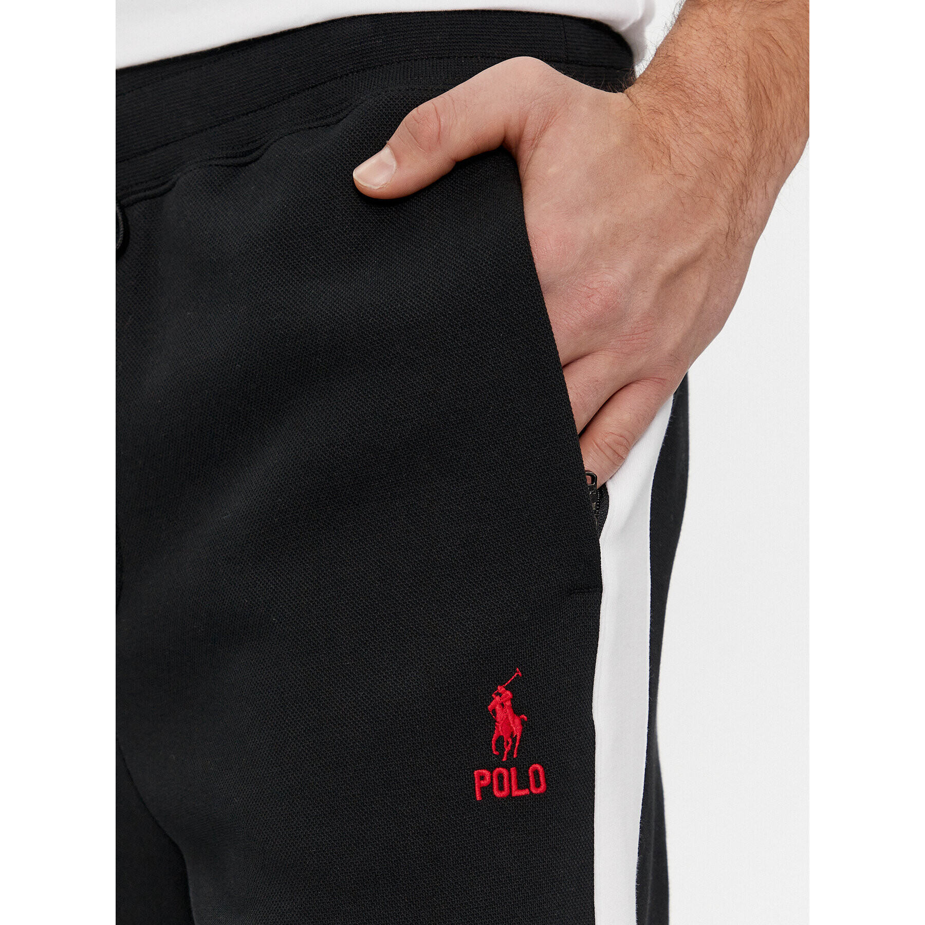 Polo Ralph Lauren Долнище анцуг 710926505002 Черен Regular Fit - Pepit.bg