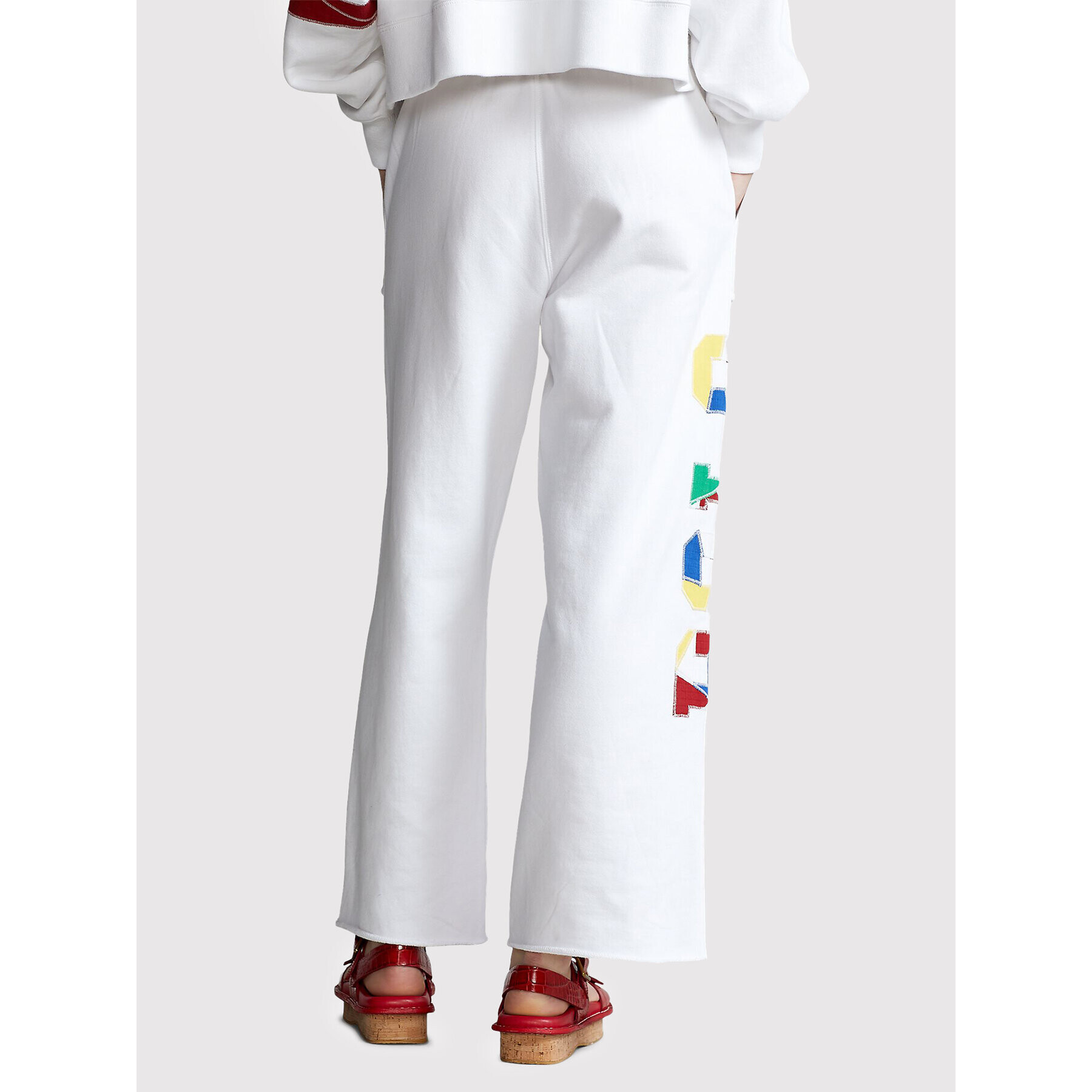 Polo Ralph Lauren Долнище анцуг 211863306001 Бял Regular Fit - Pepit.bg