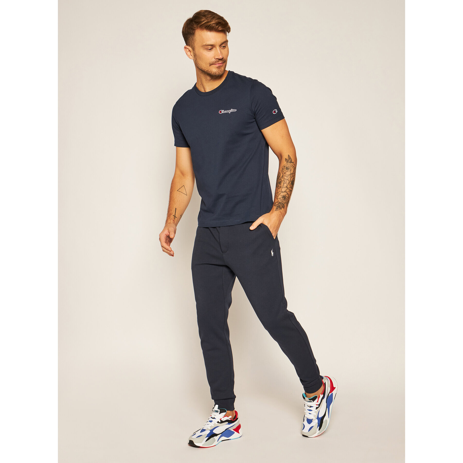 Polo Ralph Lauren Долнище анцуг Core Replen 710652314002 Тъмносин Regular Fit - Pepit.bg