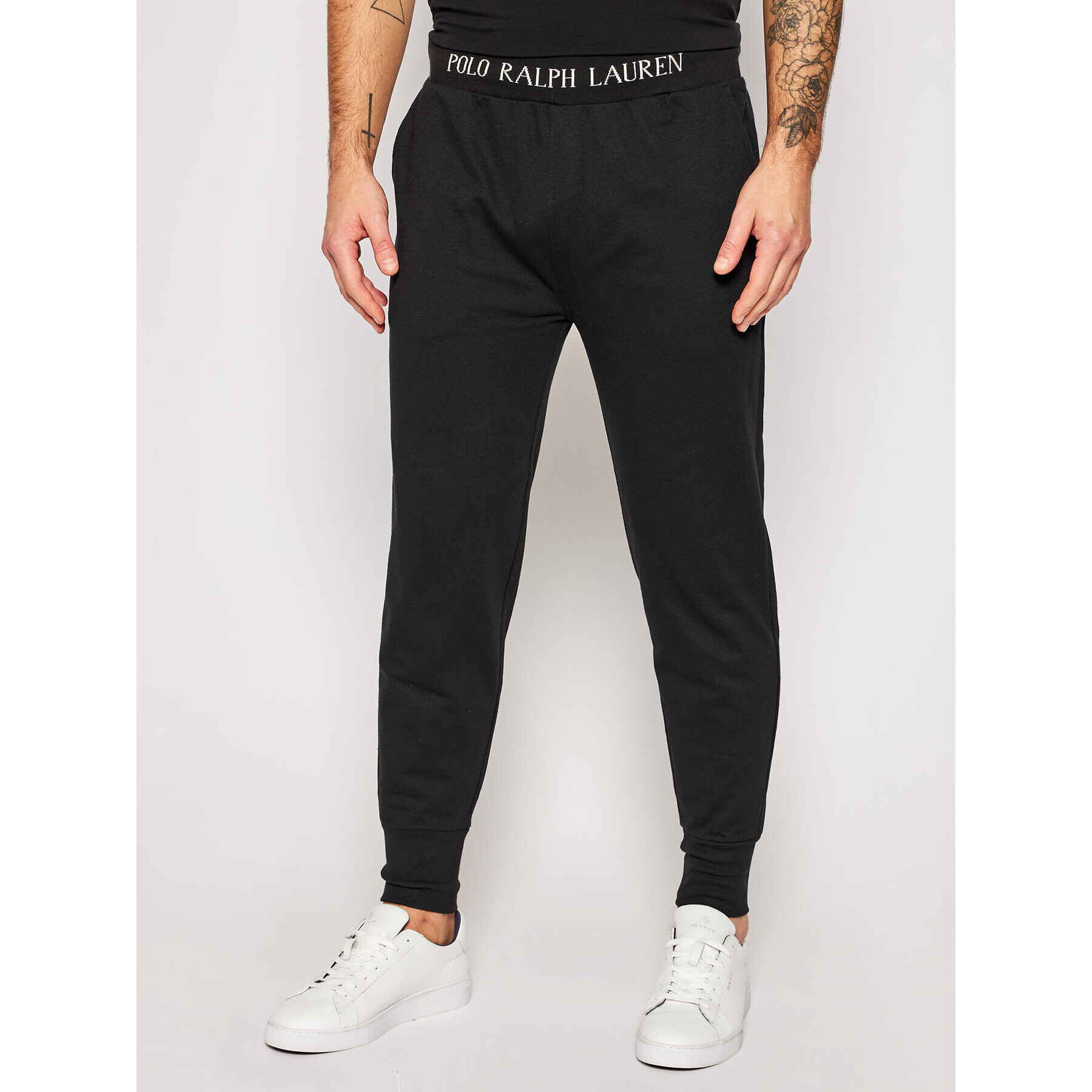 Polo Ralph Lauren Долнище анцуг Loop Back 714804801002 Черен Regular Fit - Pepit.bg
