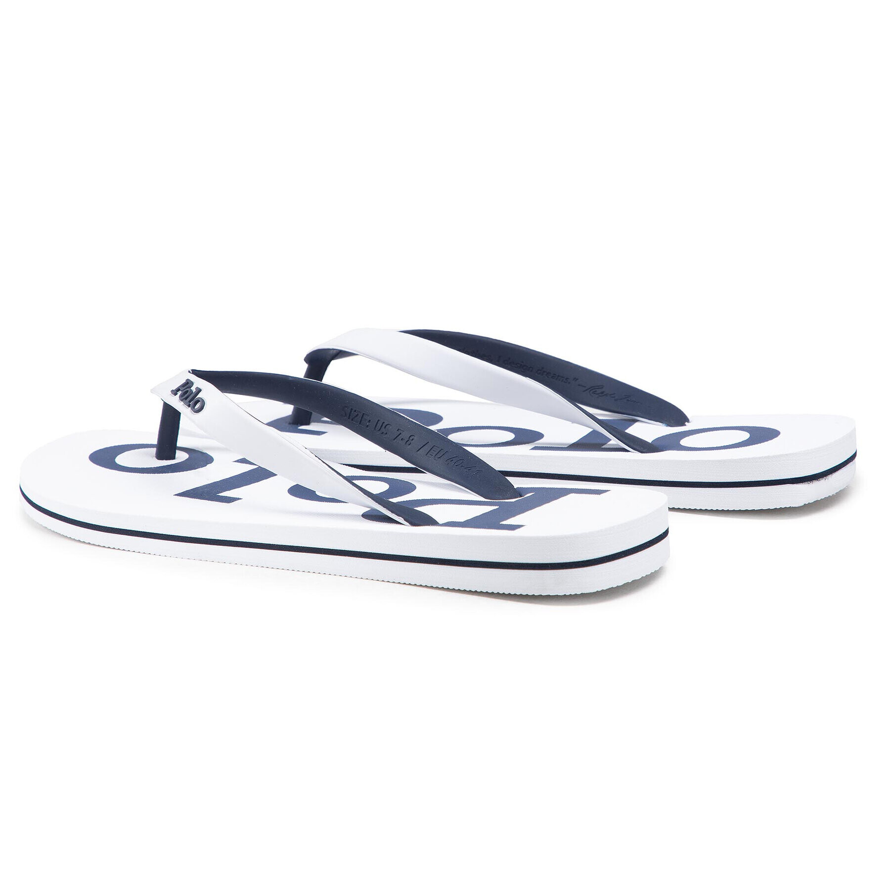Polo Ralph Lauren Джапанки Bolt 816830672002 Бял - Pepit.bg