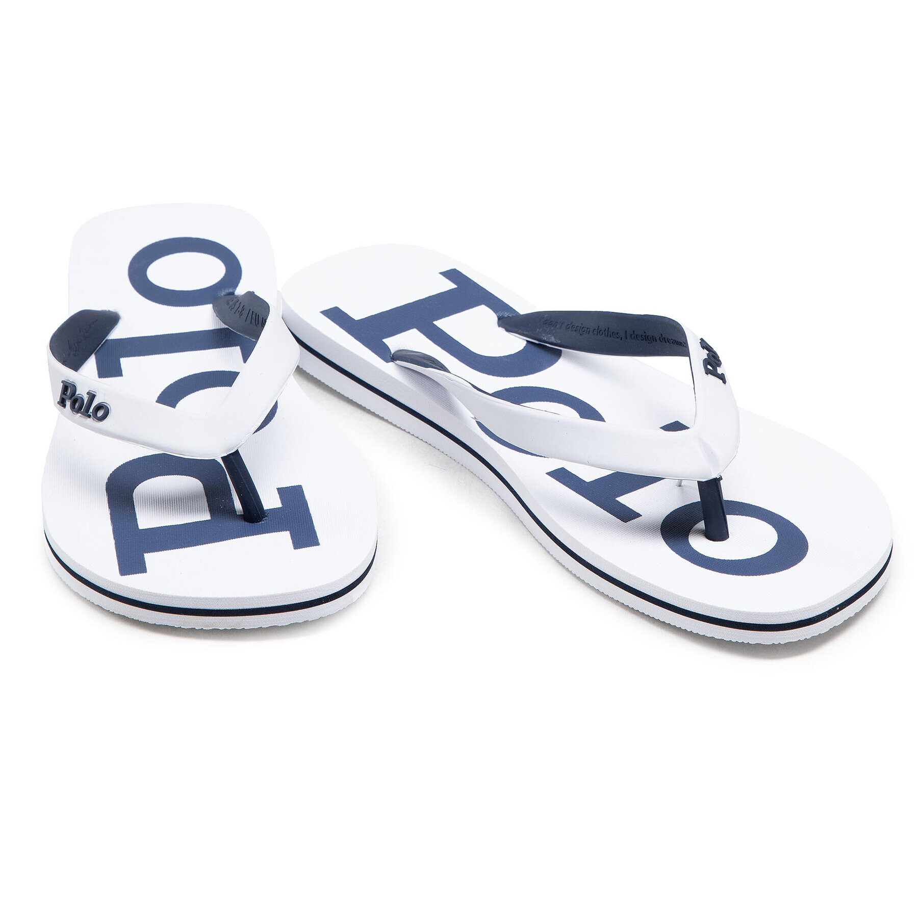 Polo Ralph Lauren Джапанки Bolt 816830672002 Бял - Pepit.bg