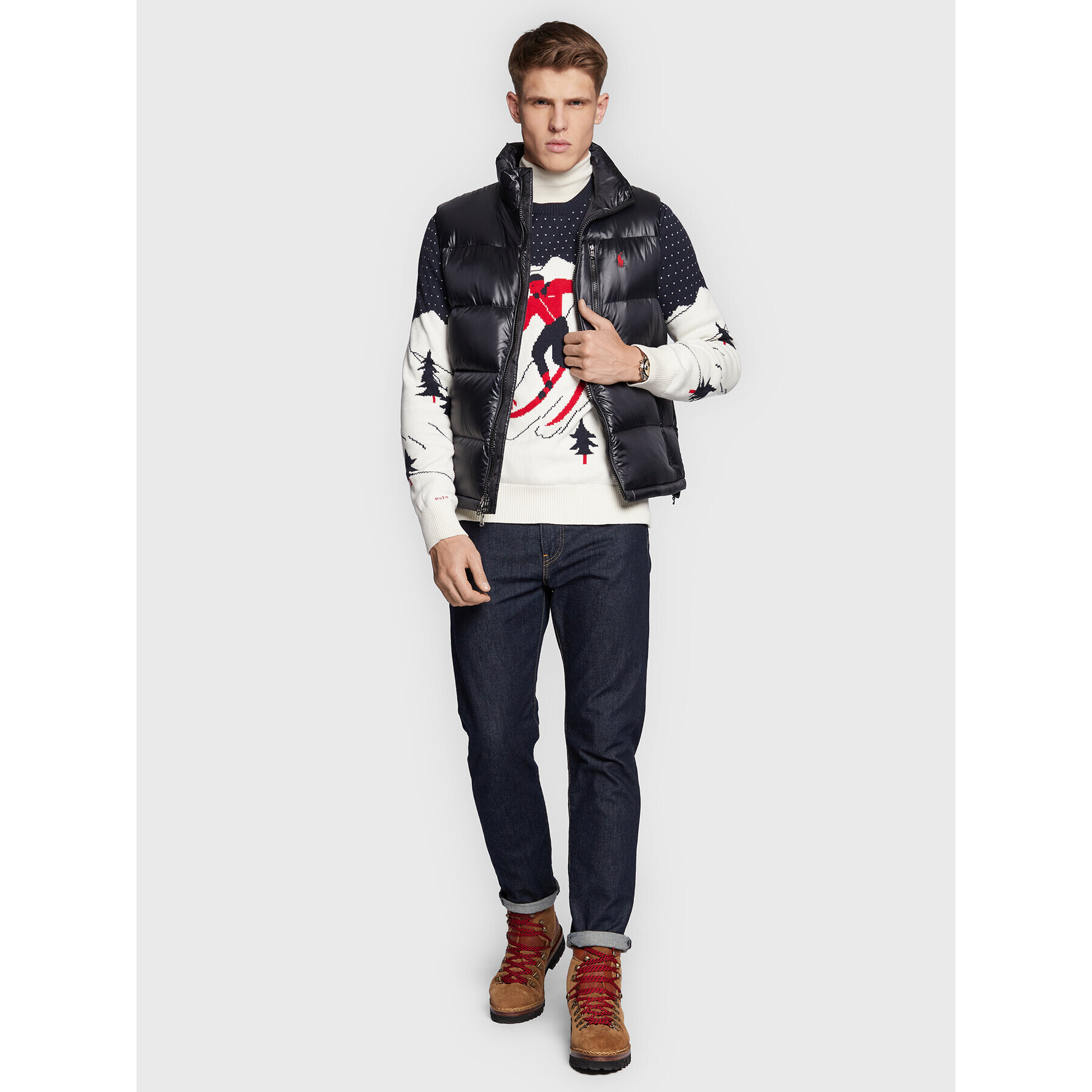 Polo Ralph Lauren Елек 710849777002 Черен Regular Fit - Pepit.bg