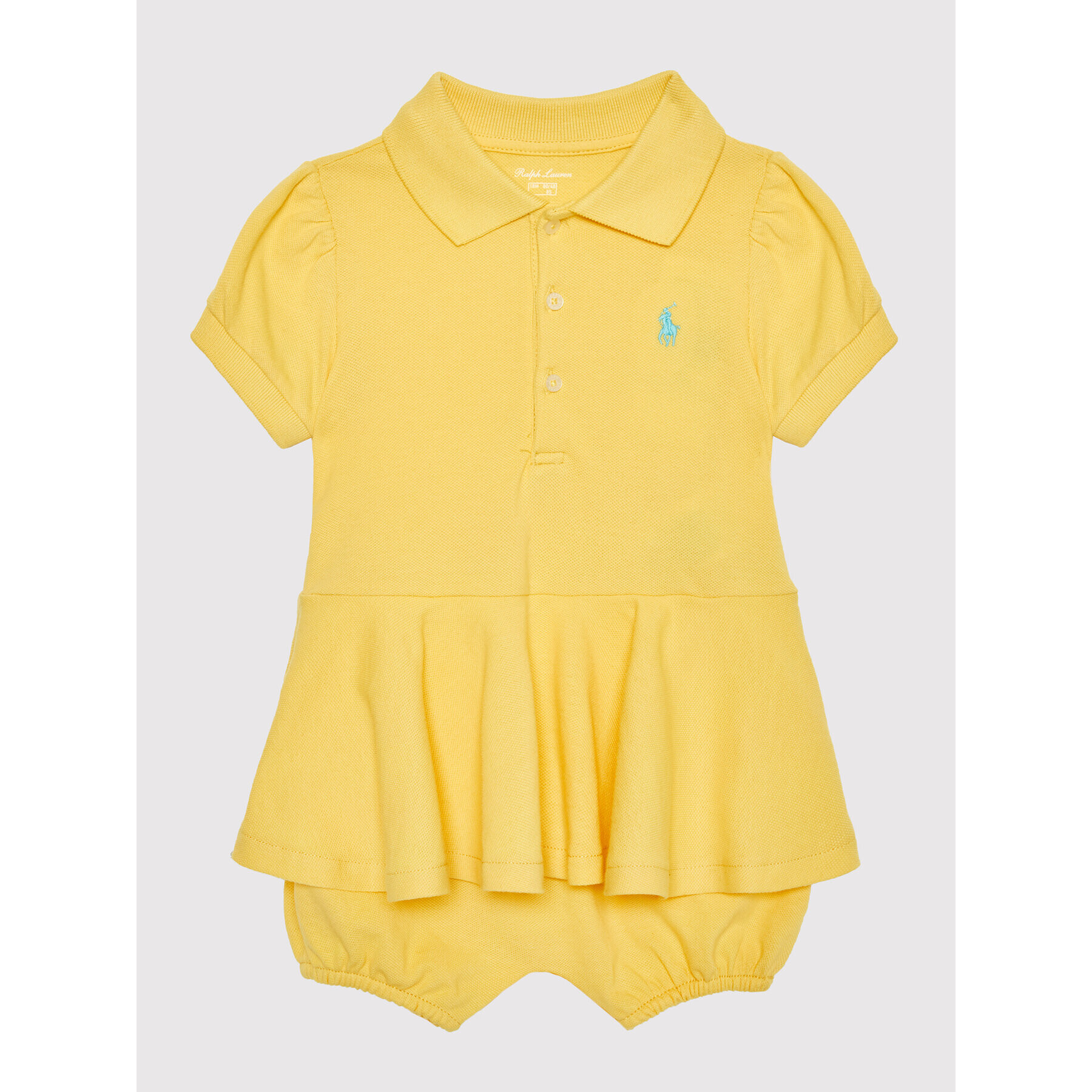 Polo Ralph Lauren Ежедневна рокля 310860291003 Жълт Regular Fit - Pepit.bg