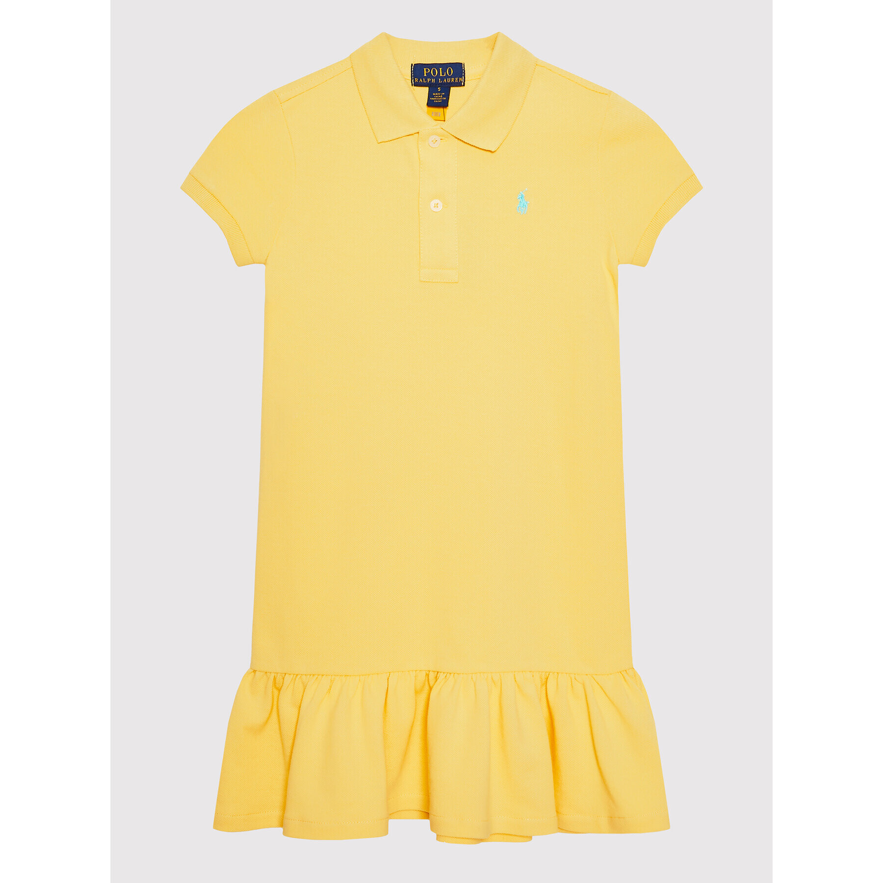 Polo Ralph Lauren Ежедневна рокля 312812021032 Жълт Regular Fit - Pepit.bg