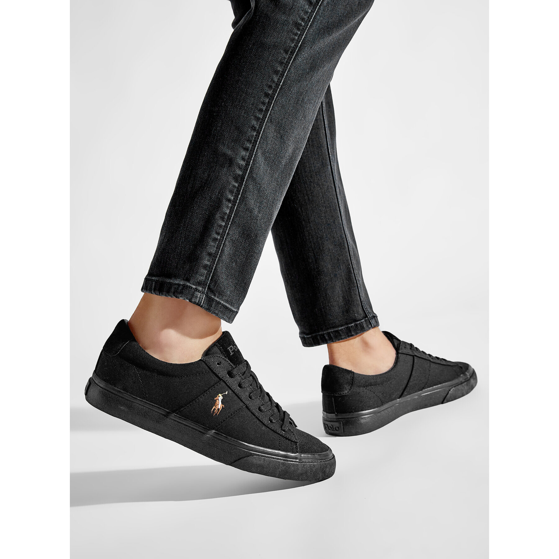 Polo Ralph Lauren Гуменки Sayer 816764497002 Черен - Pepit.bg