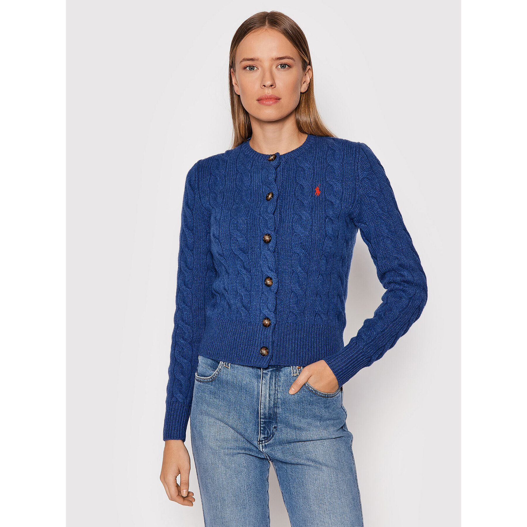Polo Ralph Lauren Кардиган 211801493010 Син Regular Fit - Pepit.bg
