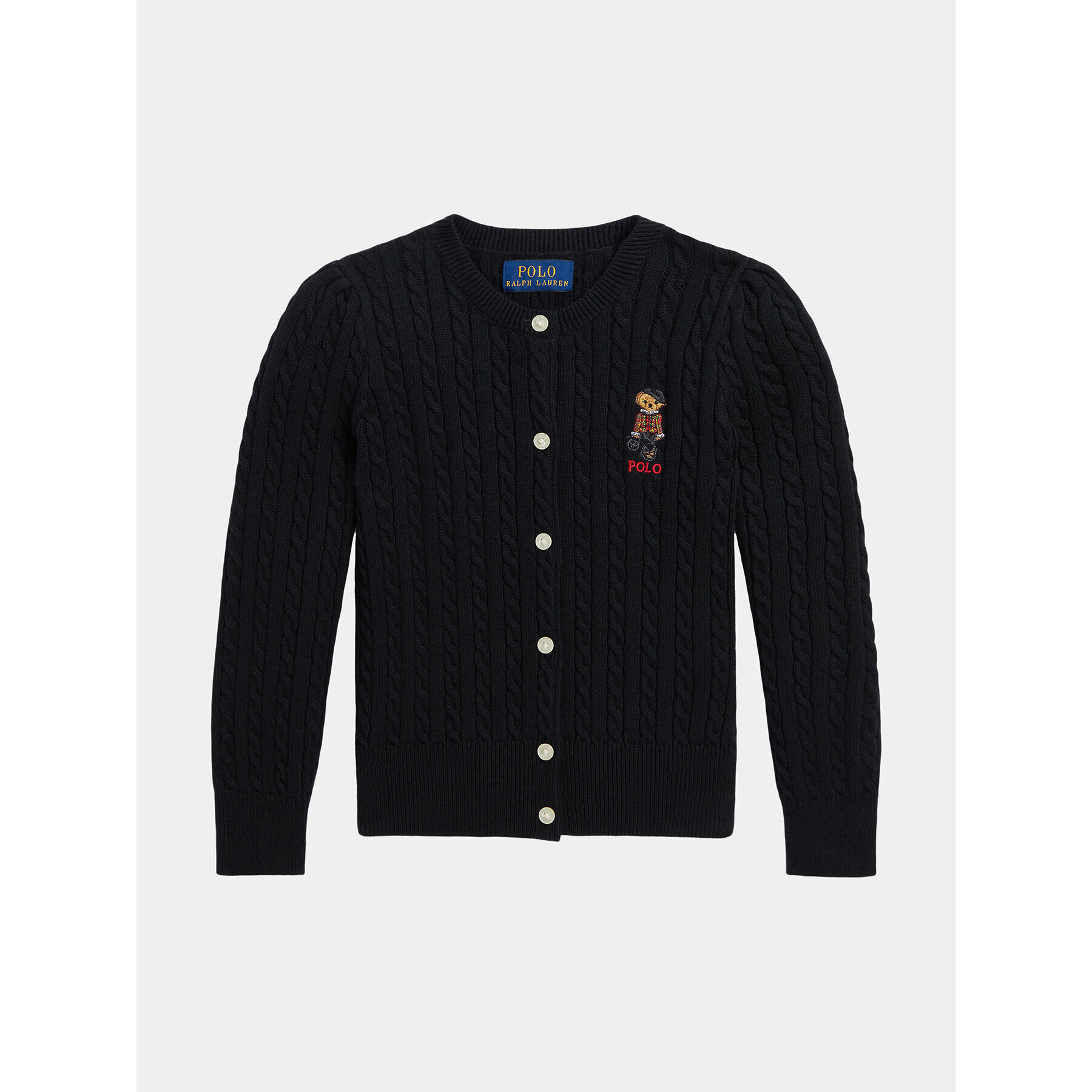 Polo Ralph Lauren Кардиган Minicablbear 312919829002 Черен Regular Fit - Pepit.bg