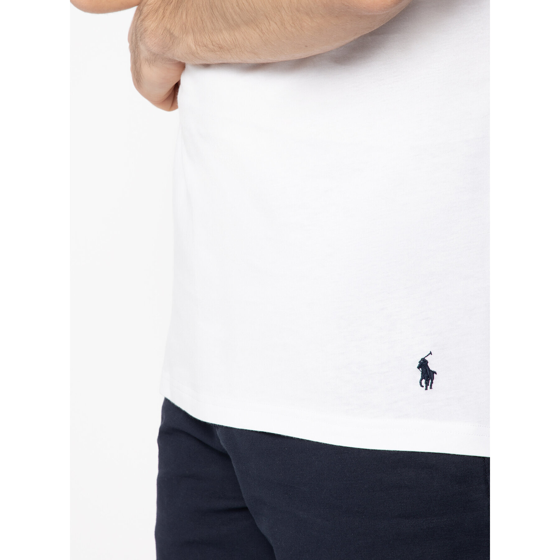 Polo Ralph Lauren Комплект 2 тишъртки 714513433 Бял Slim Fit - Pepit.bg