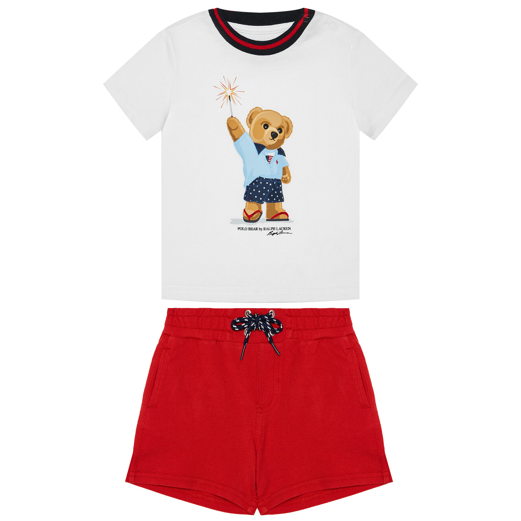 Polo Ralph Lauren Комплект тишърт и панталонки Short Set 320787331001 Цветен Regular Fit - Pepit.bg