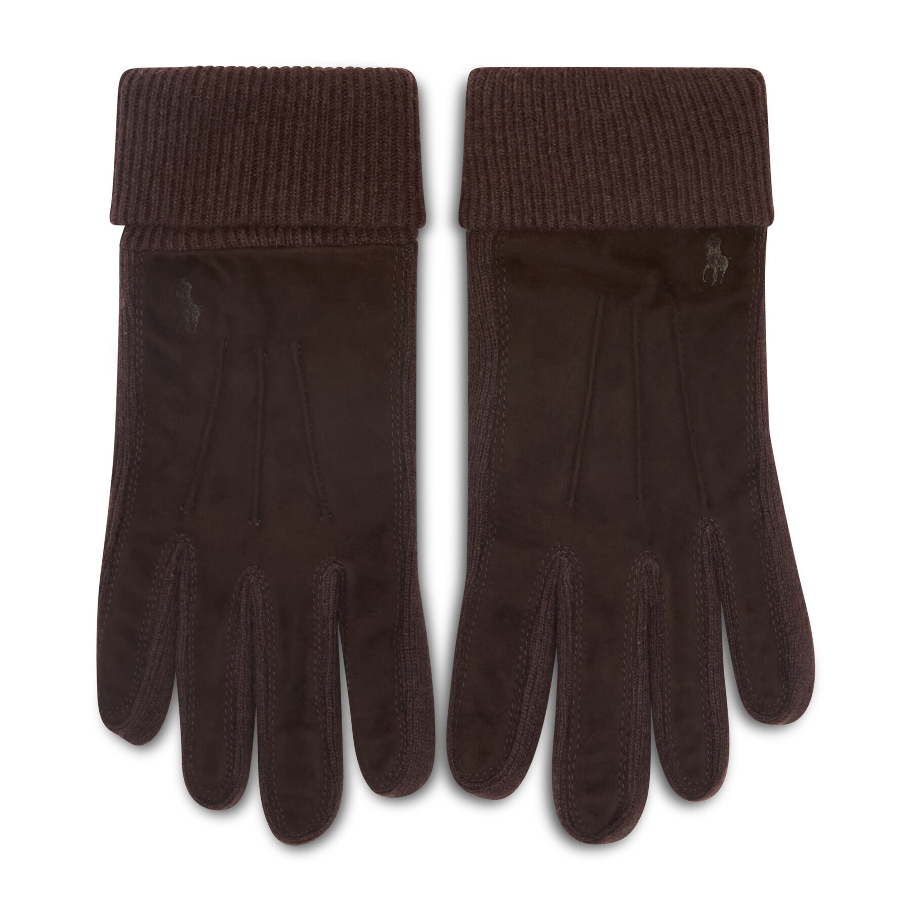 Polo Ralph Lauren Мъжки ръкавици Suede Sandwich Glove 449833580002 Кафяв - Pepit.bg