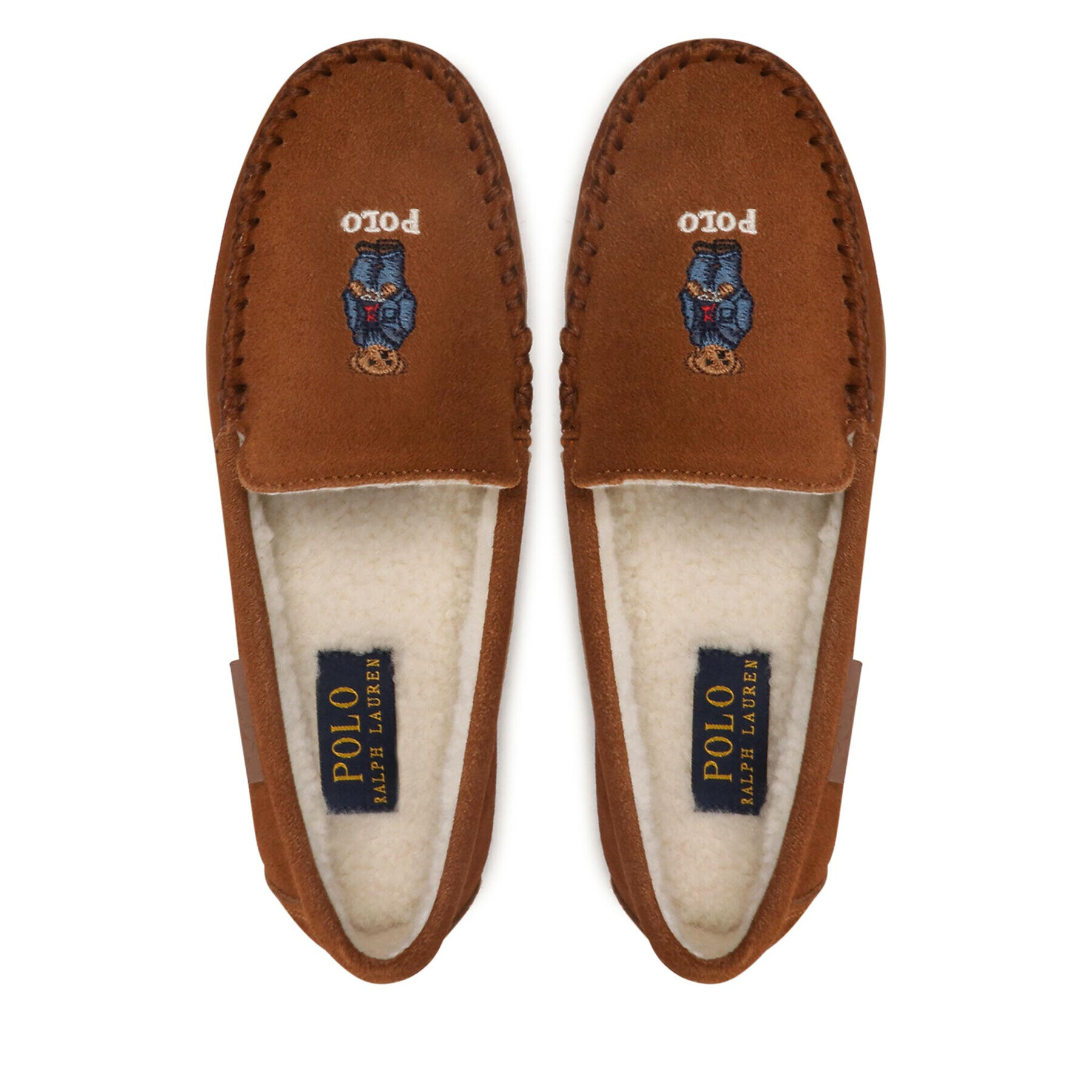 Polo Ralph Lauren Пантофи Collins Bear RF103883 Кафяв - Pepit.bg