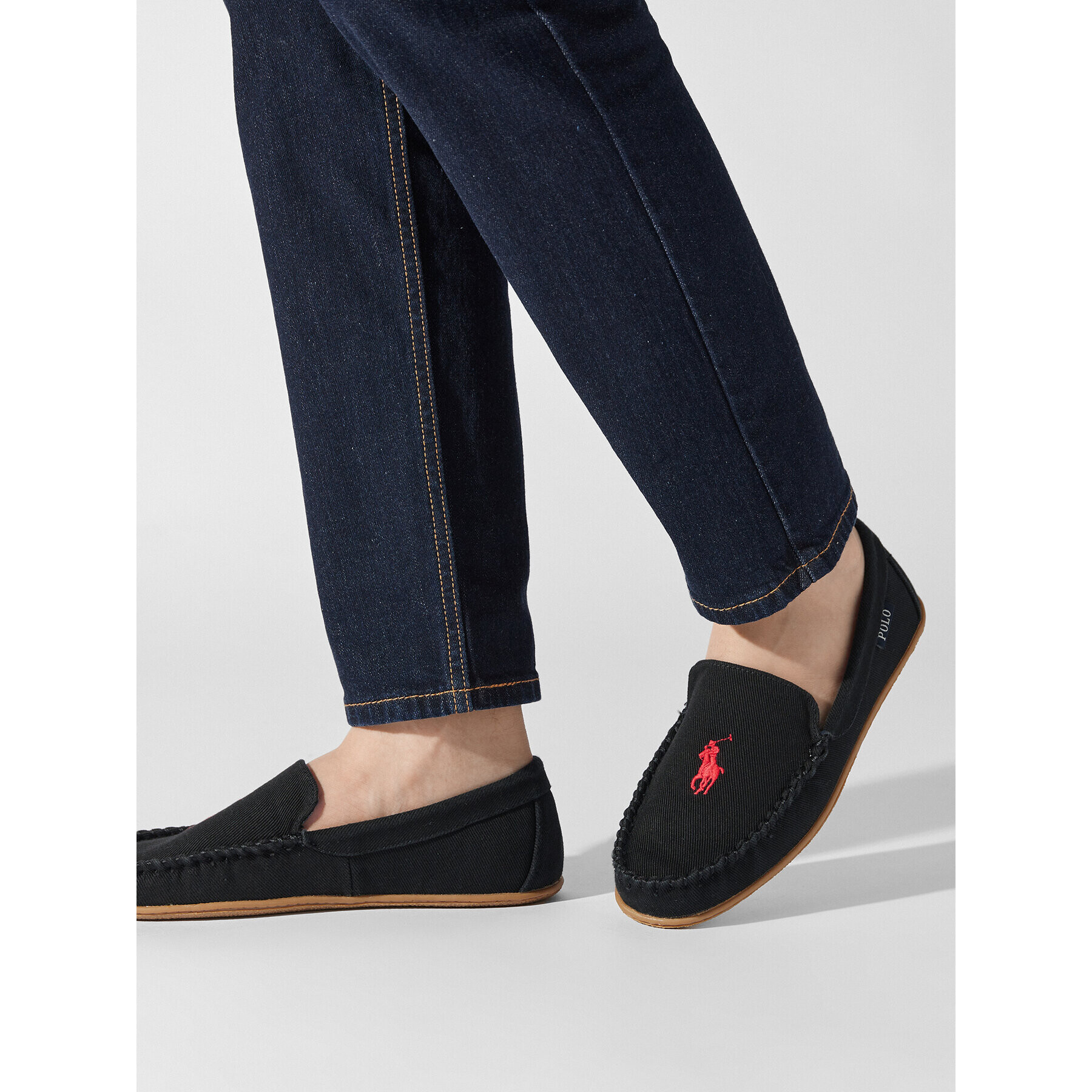 Polo Ralph Lauren Пантофи Collins RF104146 Черен - Pepit.bg