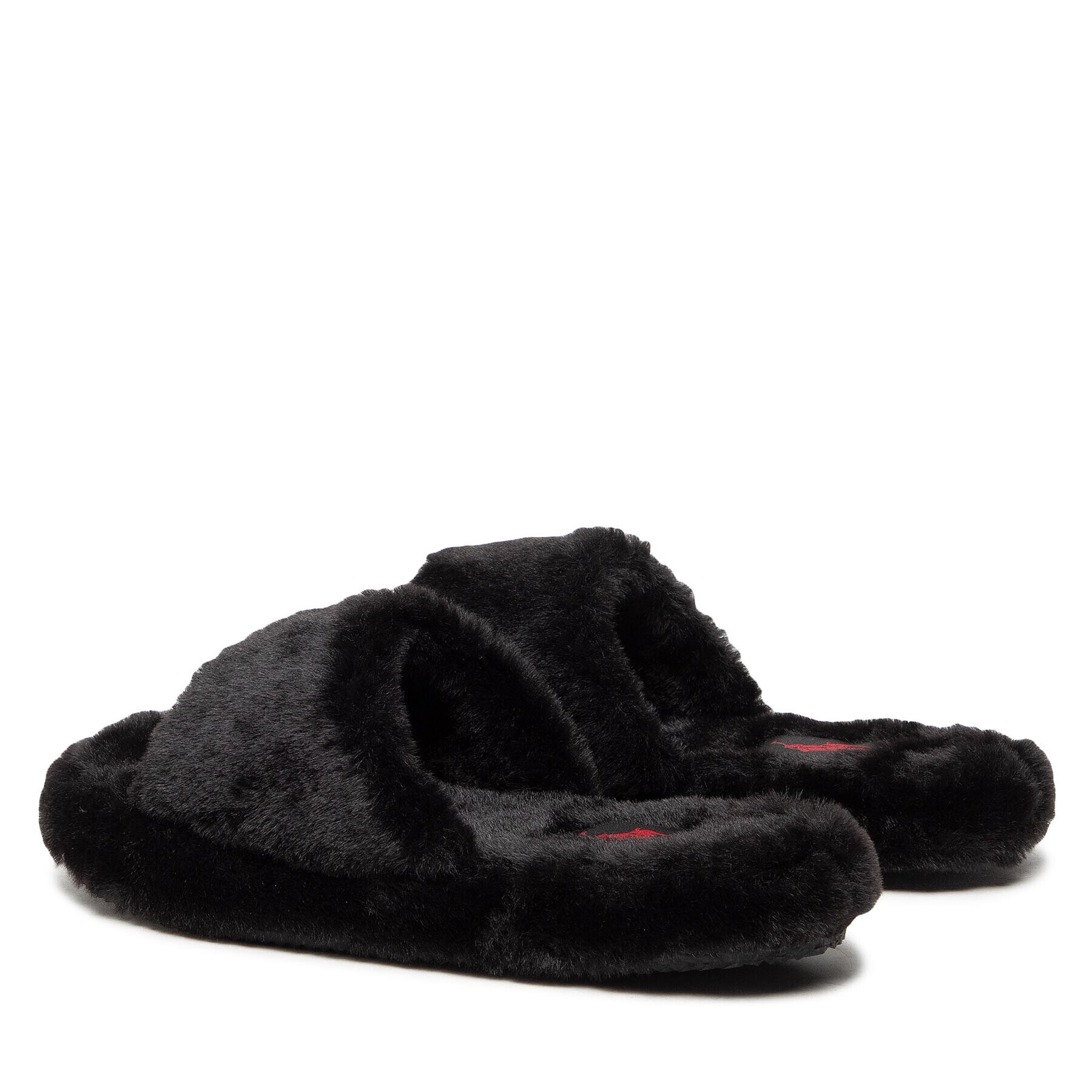 Polo Ralph Lauren Пантофи Fur Slide RF103304 Черен - Pepit.bg