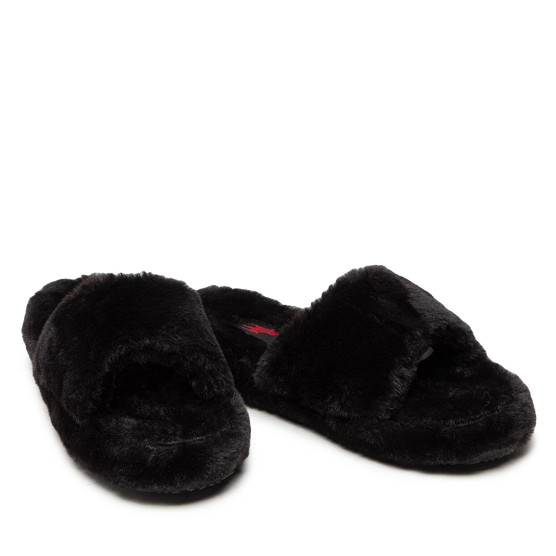 Polo Ralph Lauren Пантофи Fur Slide RF103304 Черен - Pepit.bg