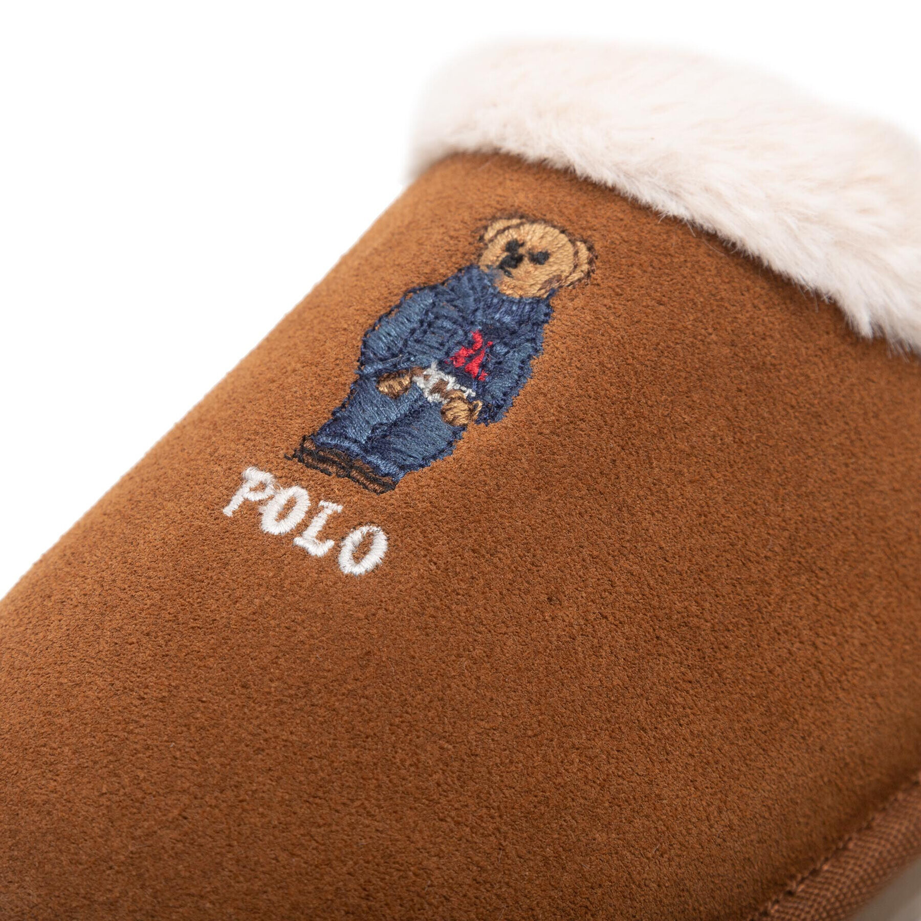 Polo Ralph Lauren Пантофи Kayleigh Scuff Bear RF103881 Кафяв - Pepit.bg