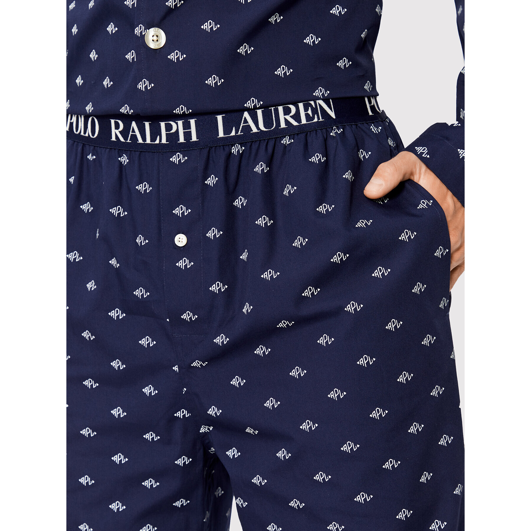 Polo Ralph Lauren Пижама 714862801004 Тъмносин Regular Fit - Pepit.bg