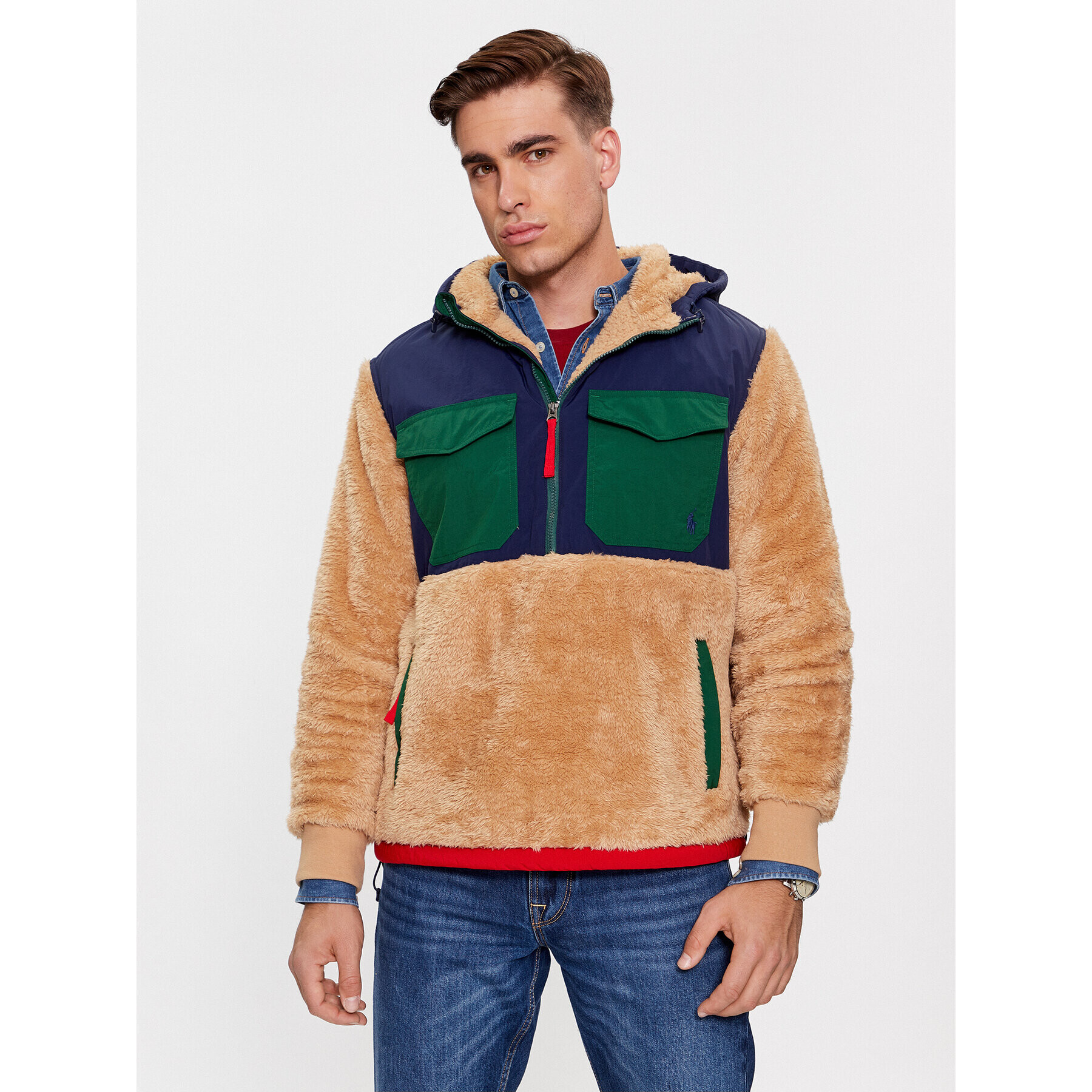 Polo Ralph Lauren Полар 710880442002 Бежов Regular Fit - Pepit.bg