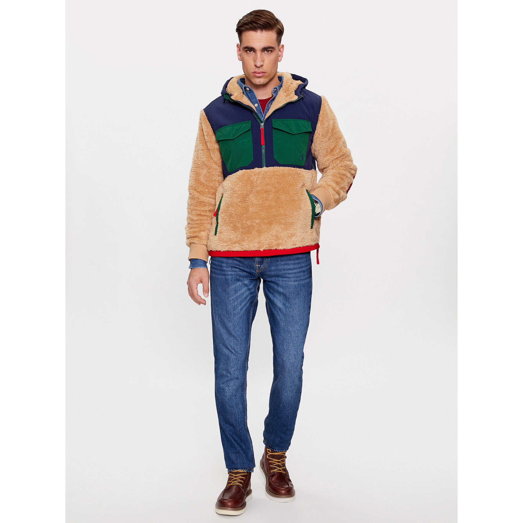 Polo Ralph Lauren Полар 710880442002 Бежов Regular Fit - Pepit.bg