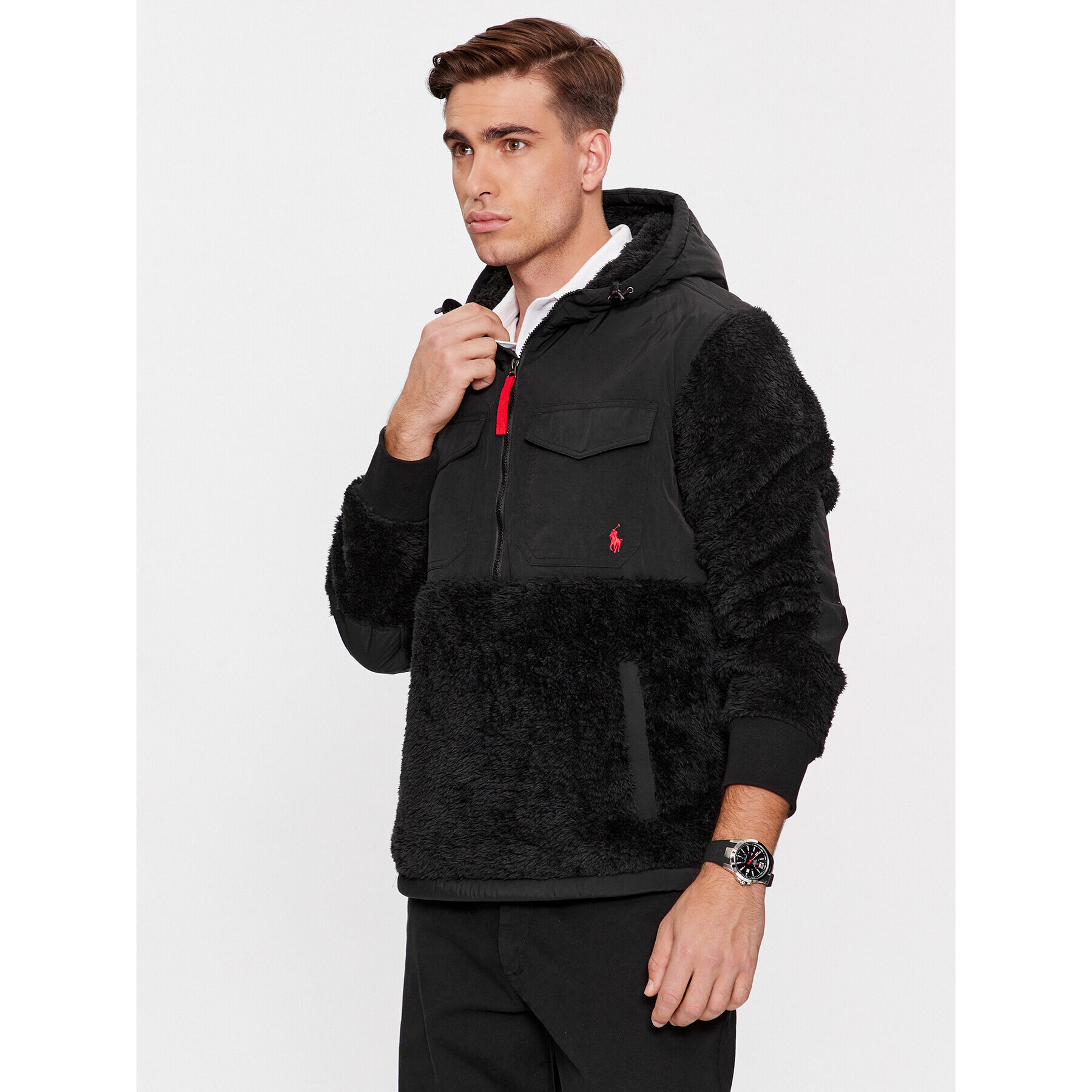 Polo Ralph Lauren Полар 710880442003 Черен Regular Fit - Pepit.bg