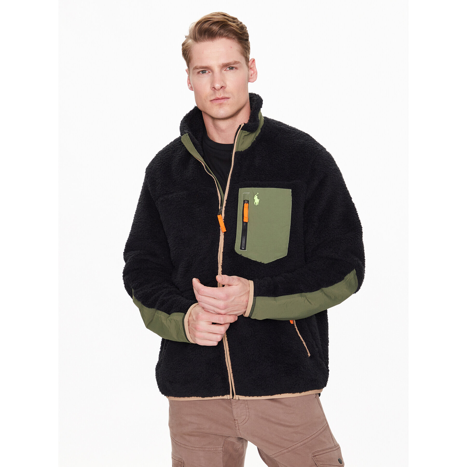 Polo Ralph Lauren Полар 710891063002 Черен Regular Fit - Pepit.bg