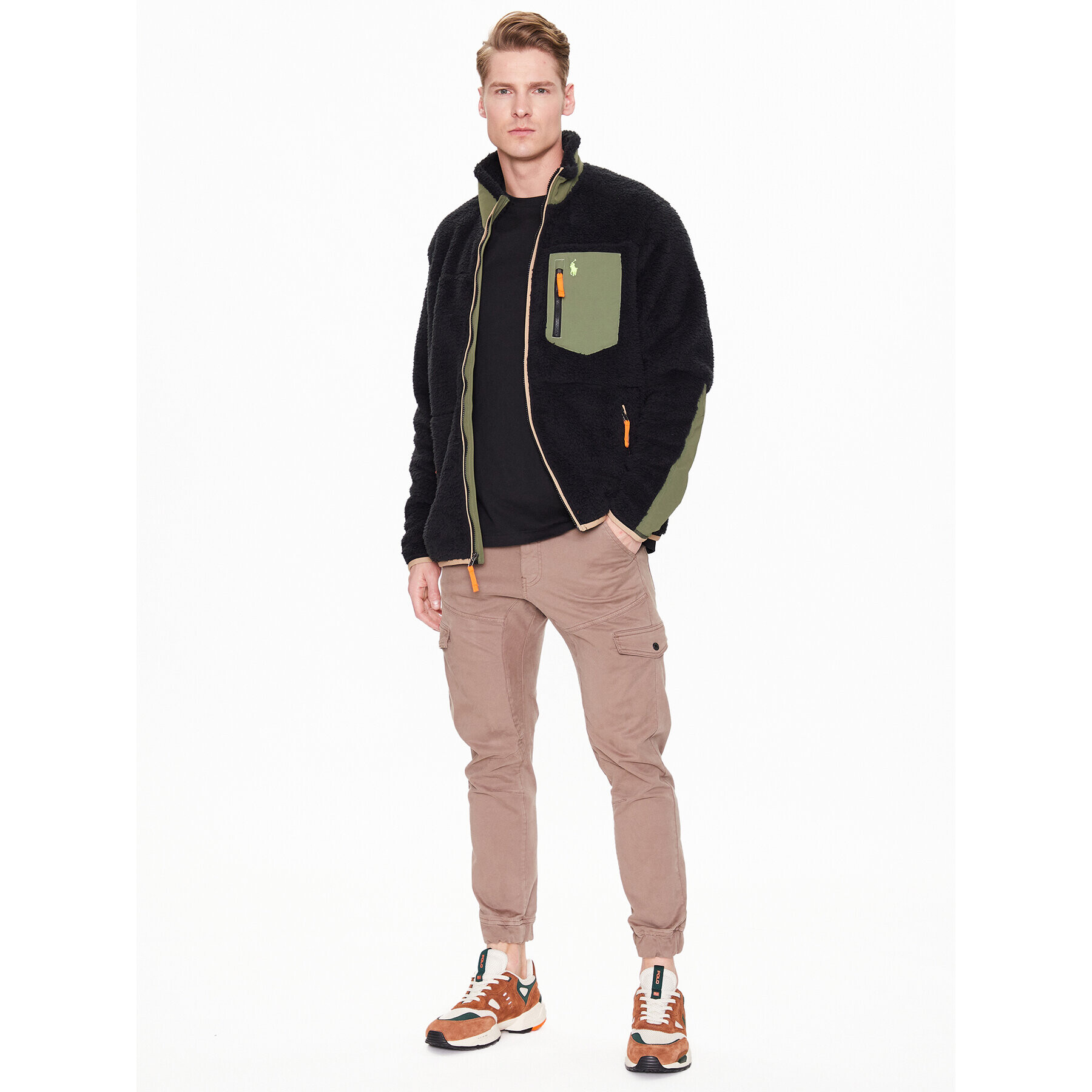 Polo Ralph Lauren Полар 710891063002 Черен Regular Fit - Pepit.bg