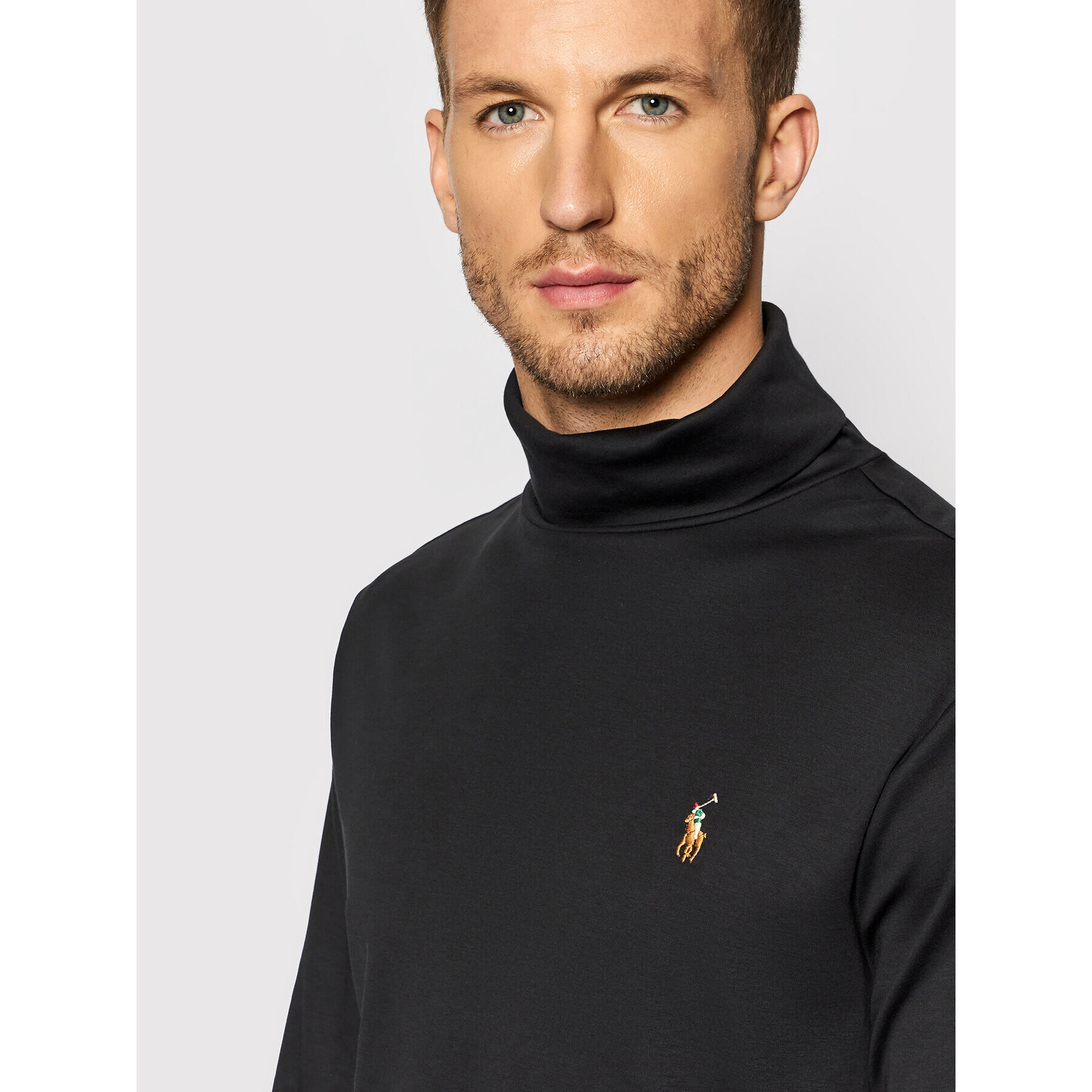 Polo Ralph Lauren Поло 710760126001 Черен Regular Fit - Pepit.bg