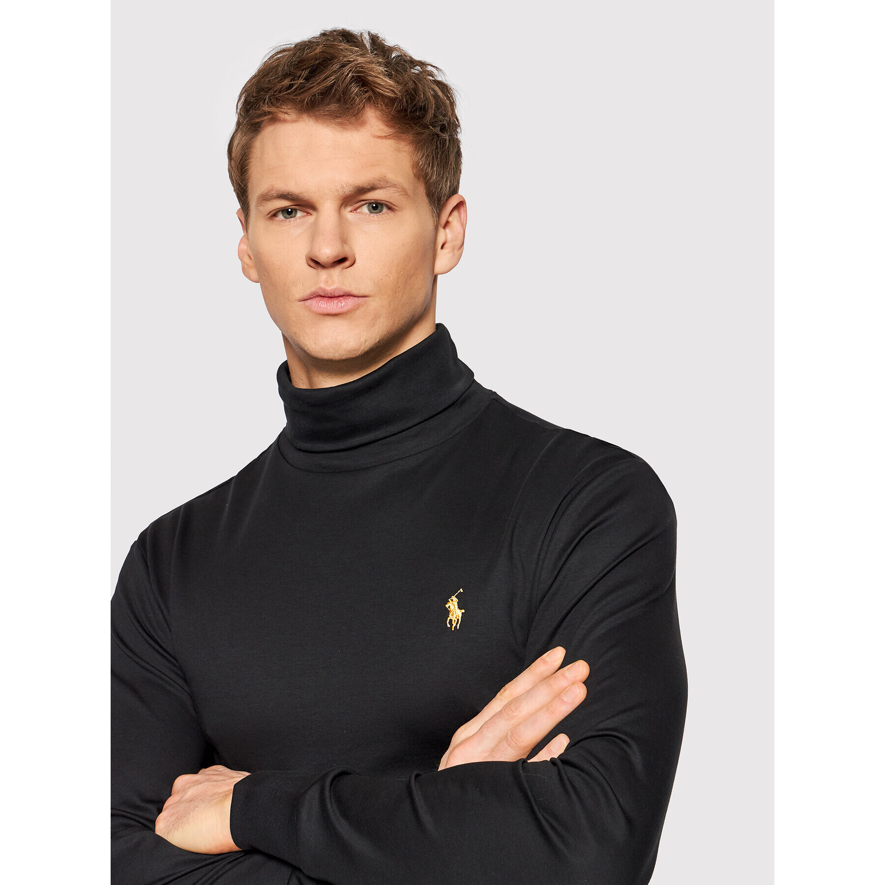 Polo Ralph Lauren Поло 710853205001 Черен Slim Fit - Pepit.bg