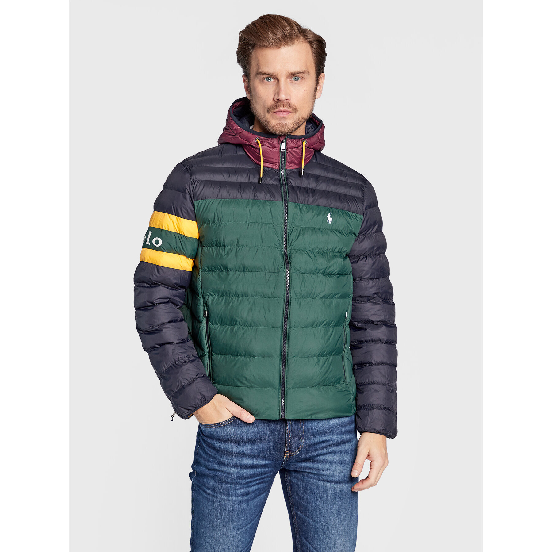 Polo Ralph Lauren Пухено яке 710877580 Зелен Regular Fit - Pepit.bg