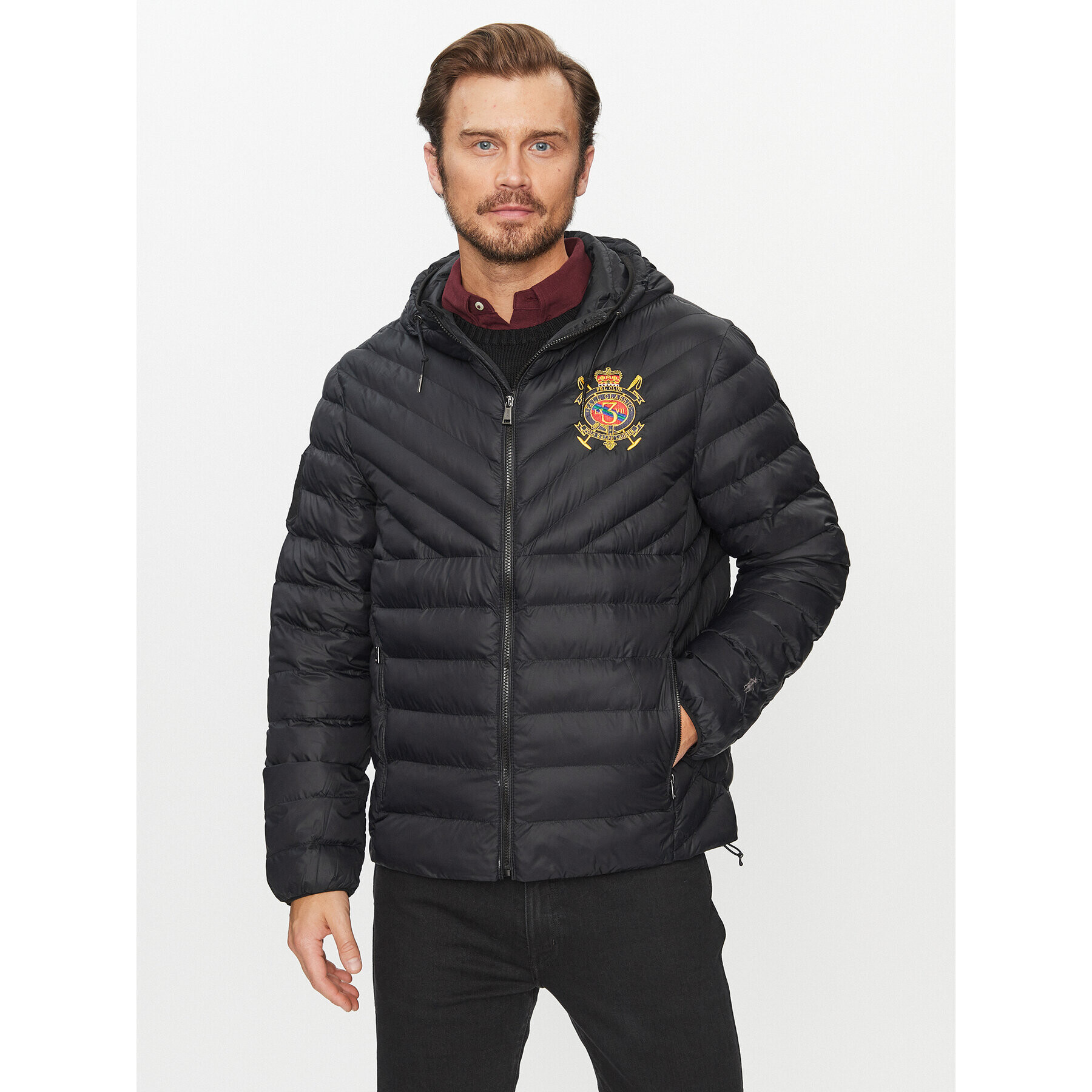 Polo Ralph Lauren Пухено яке 710917902001 Черен Regular Fit - Pepit.bg