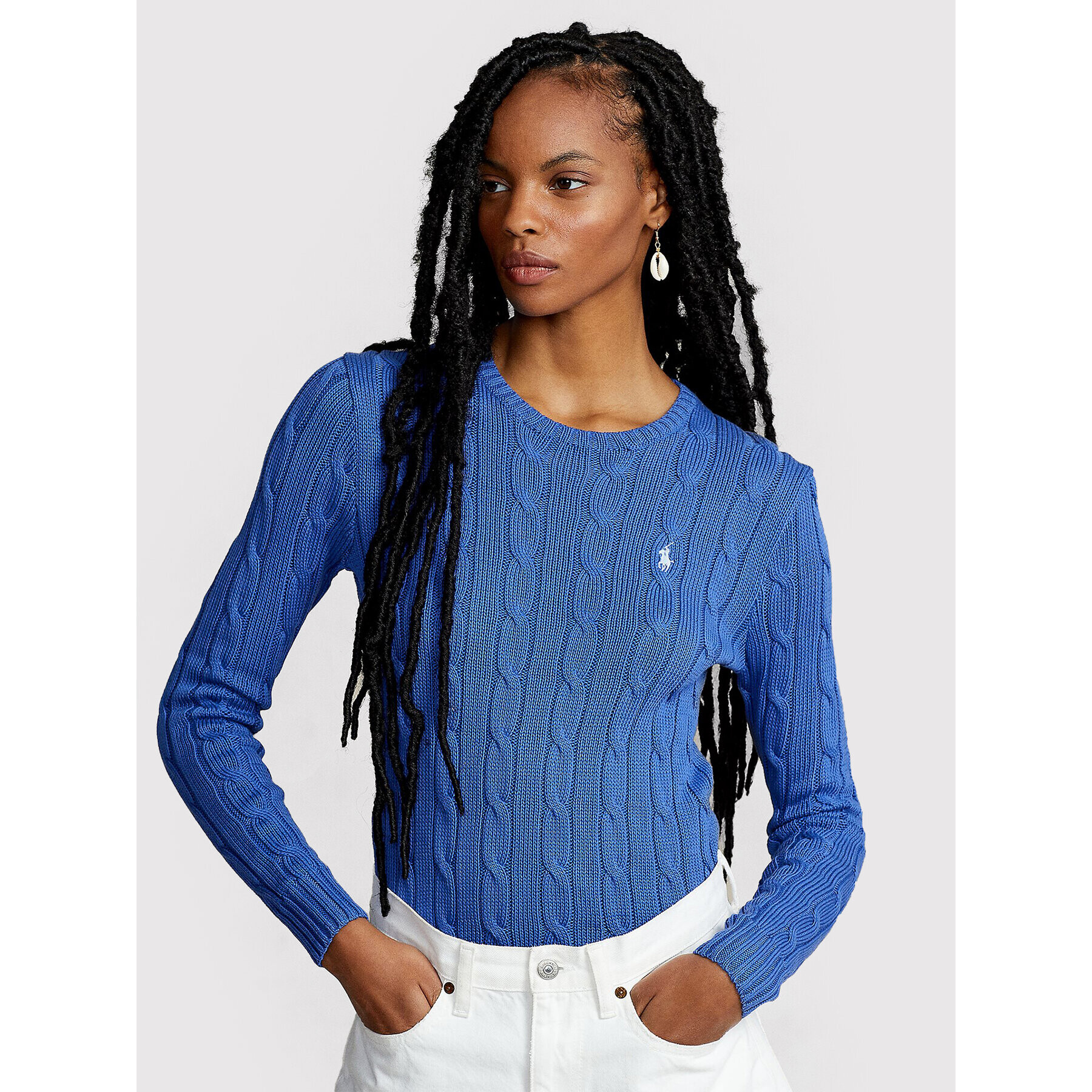 Polo Ralph Lauren Пуловер 211580009105 Син Slim Fit - Pepit.bg
