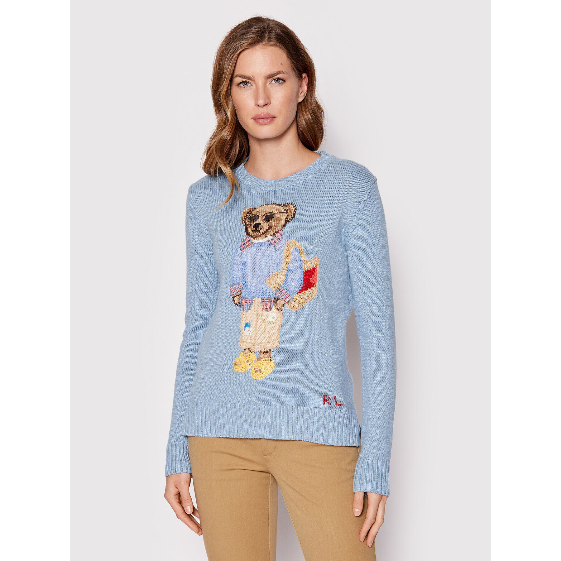 Polo Ralph Lauren Пуловер 211863606001 Син Regular Fit - Pepit.bg