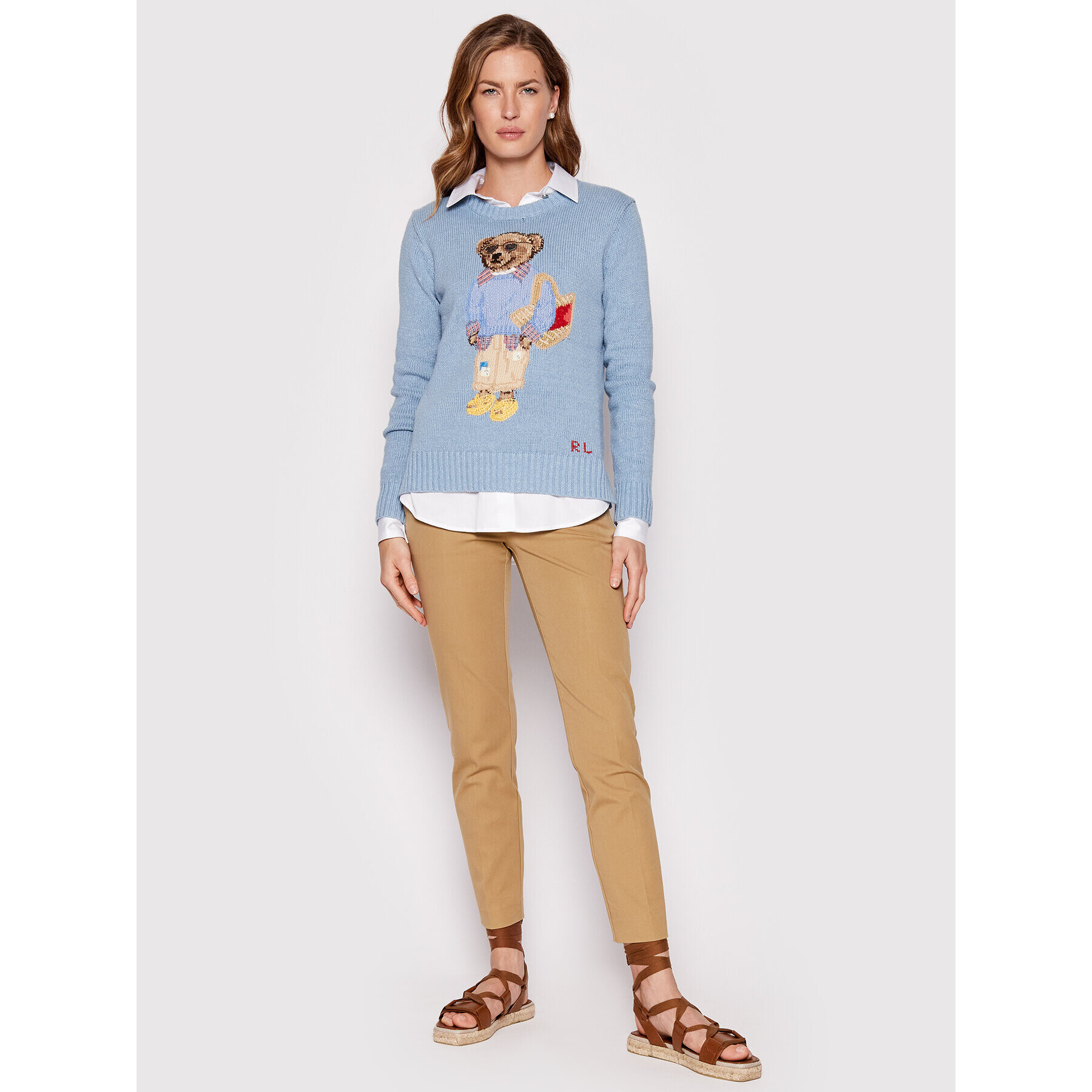 Polo Ralph Lauren Пуловер 211863606001 Син Regular Fit - Pepit.bg