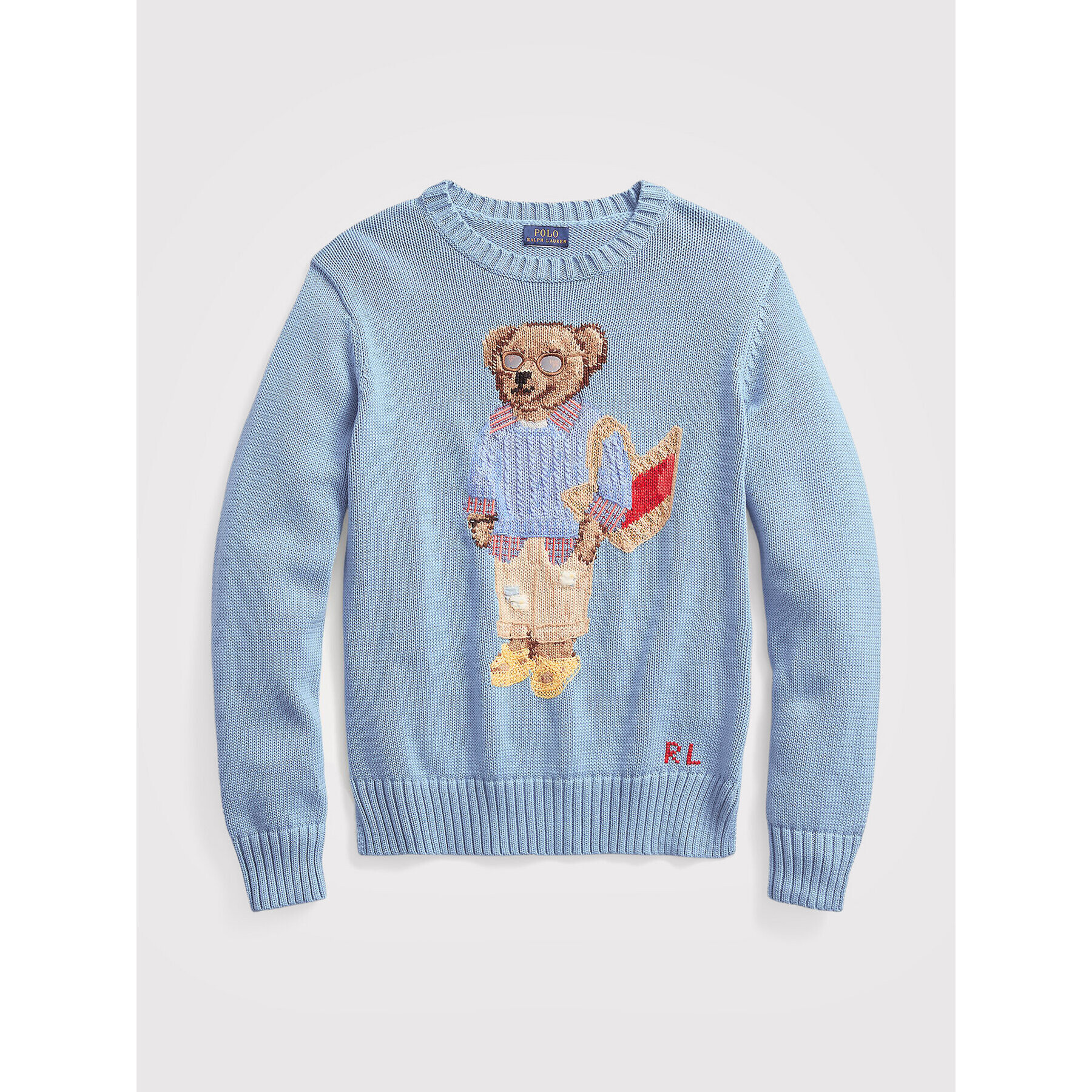 Polo Ralph Lauren Пуловер 211863606001 Син Regular Fit - Pepit.bg