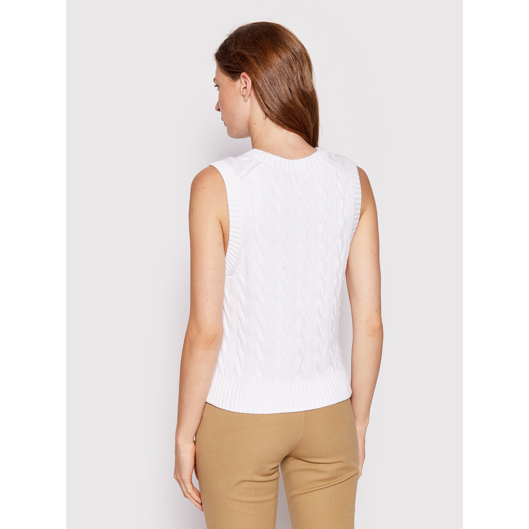 Polo Ralph Lauren Пуловер 211863610001 Бял Regular Fit - Pepit.bg