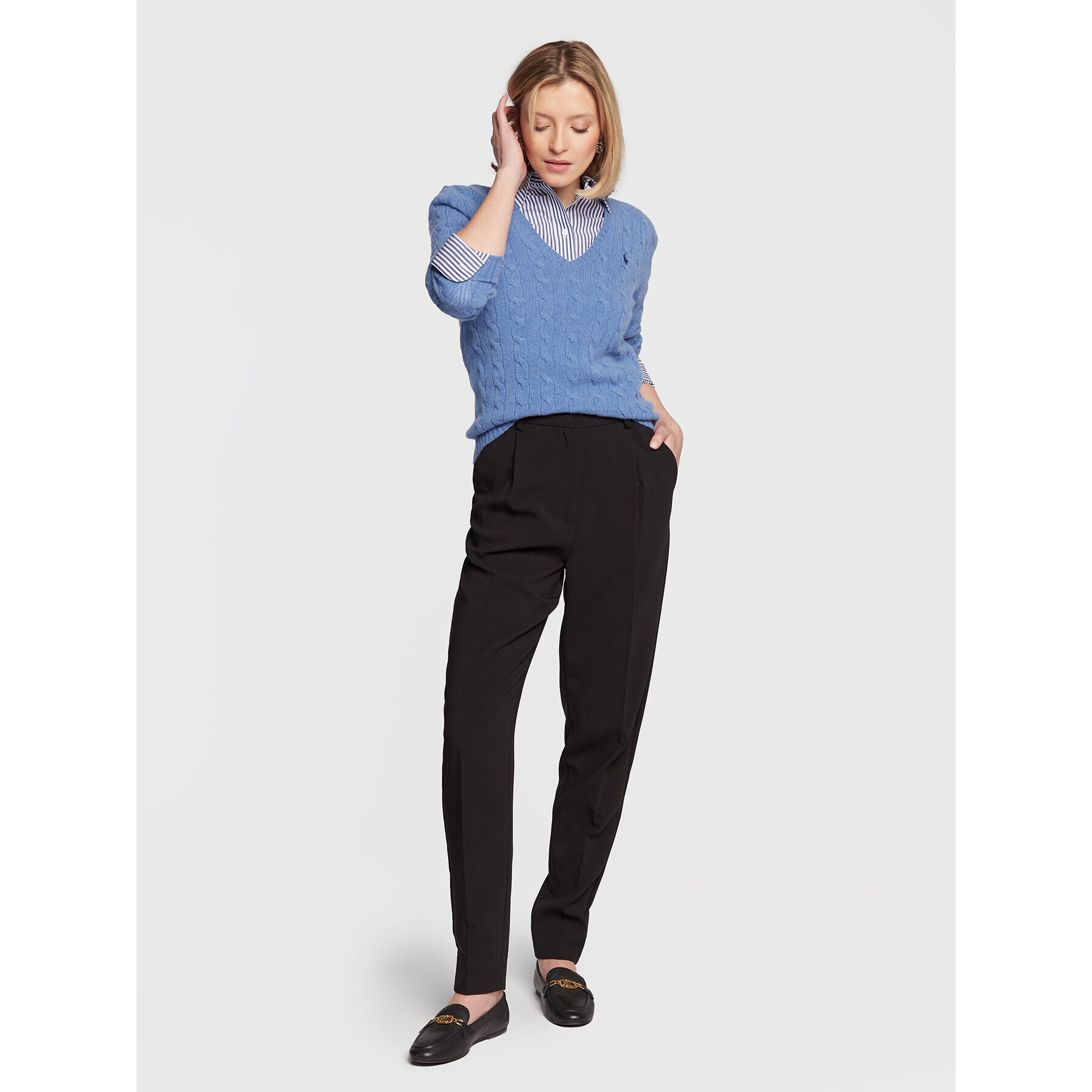 Polo Ralph Lauren Пуловер 211875832001 Син Regular Fit - Pepit.bg
