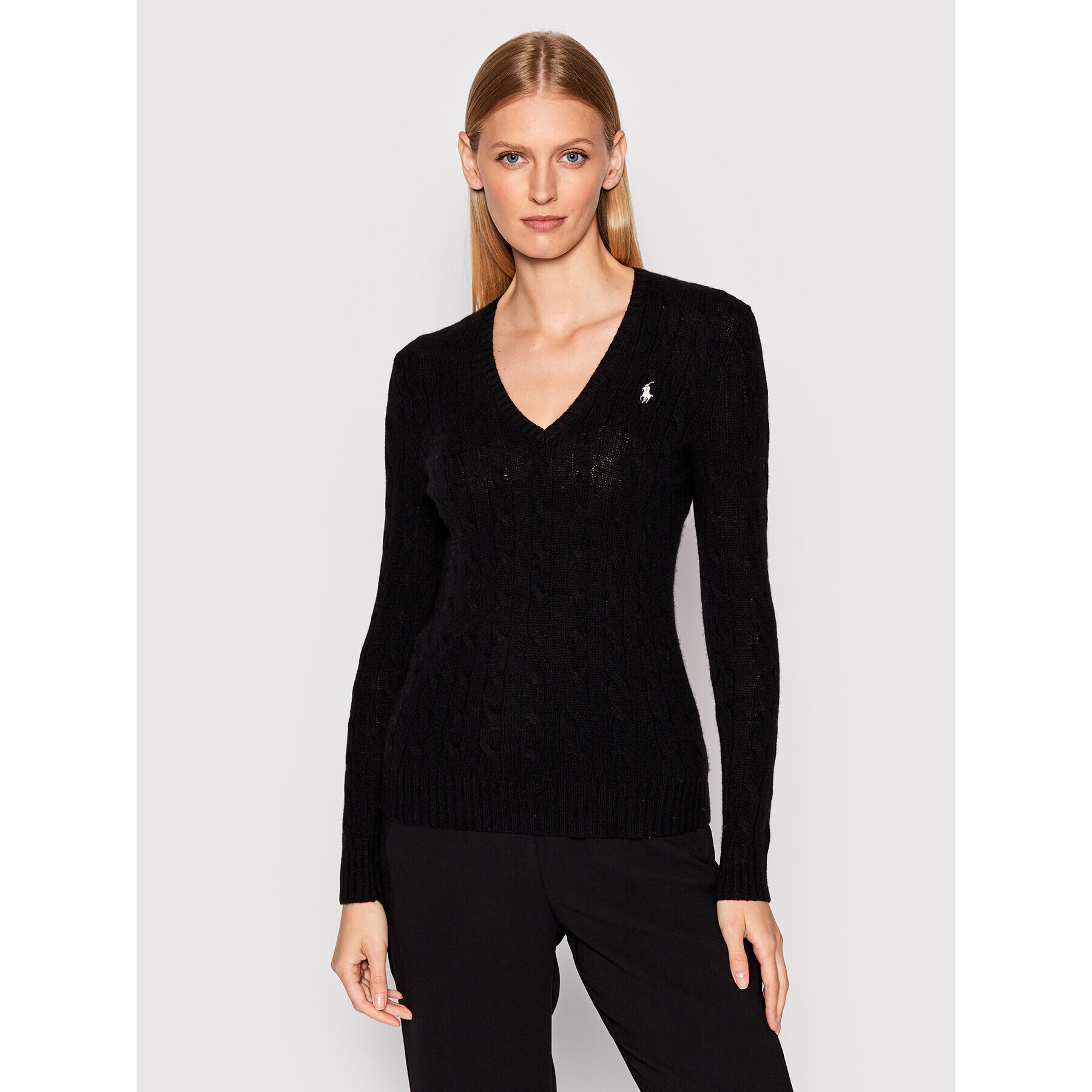 Polo Ralph Lauren Пуловер 211875832004 Черен Regular Fit - Pepit.bg