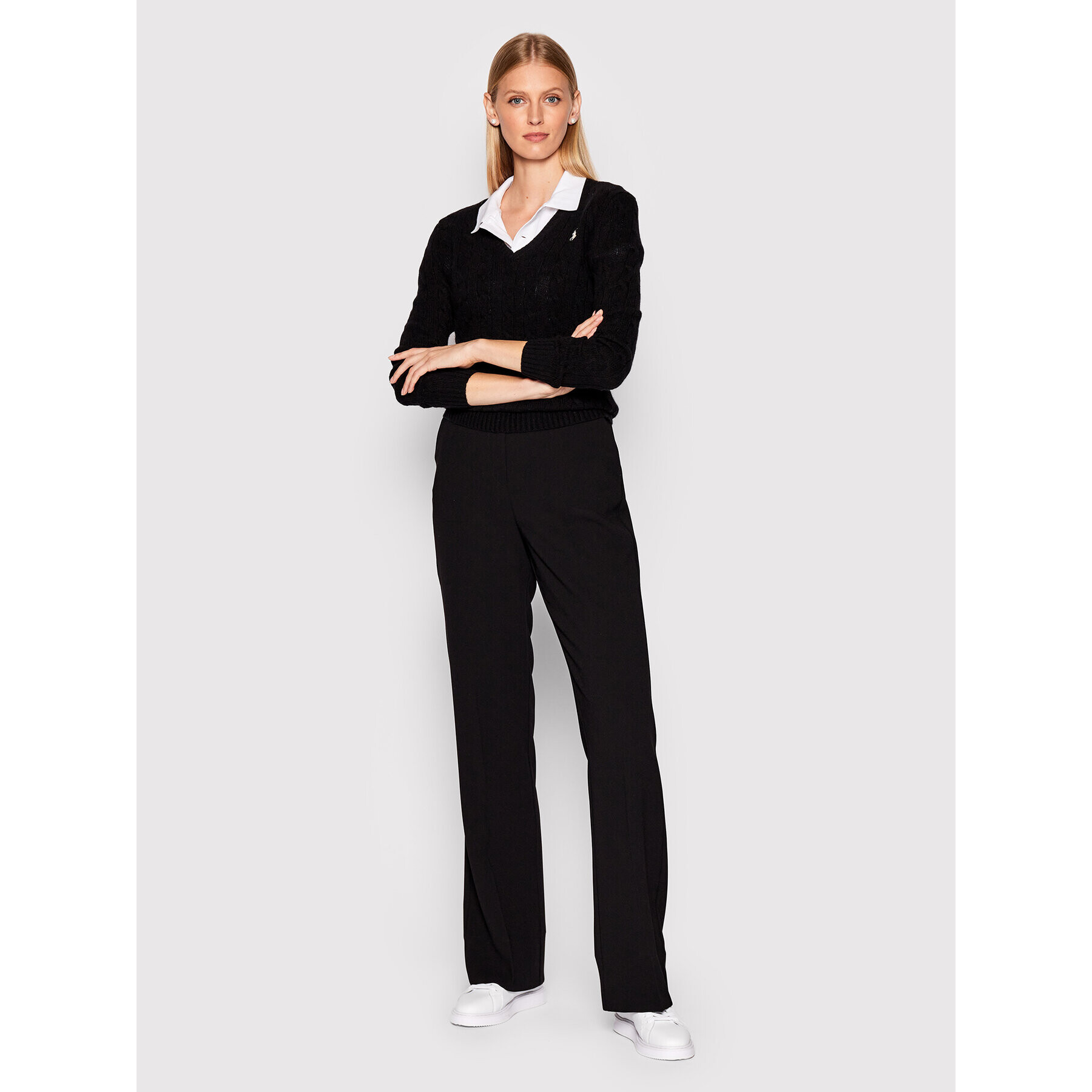 Polo Ralph Lauren Пуловер 211875832004 Черен Regular Fit - Pepit.bg