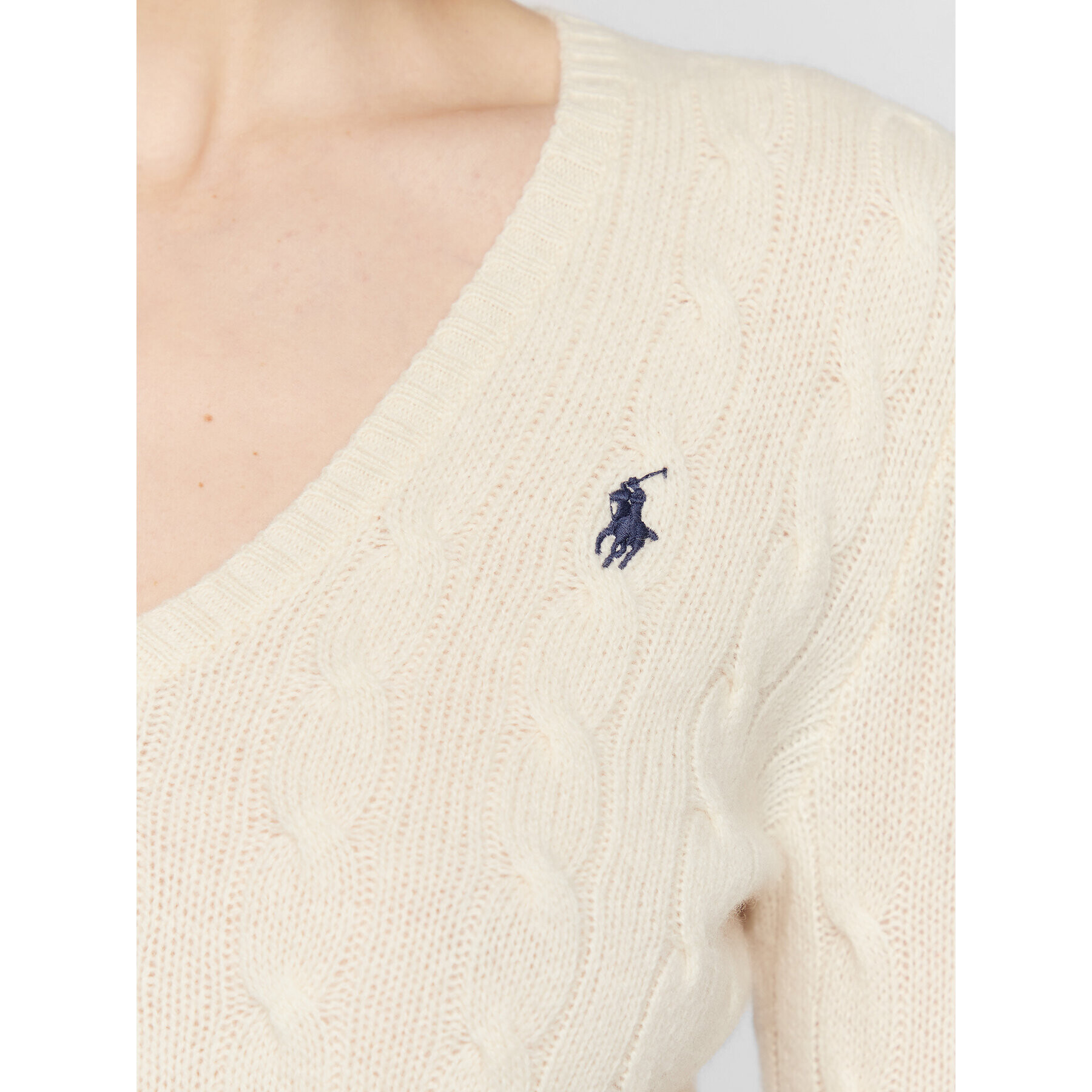 Polo Ralph Lauren Пуловер 211875832005 Екрю Regular Fit - Pepit.bg