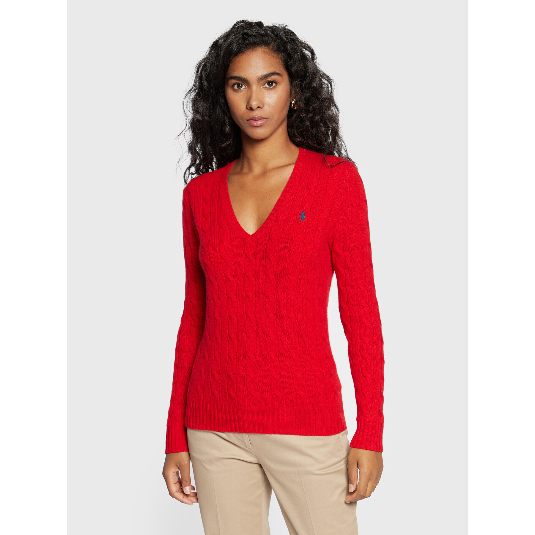 Polo Ralph Lauren Пуловер 211875832011 Червен Regular Fit - Pepit.bg
